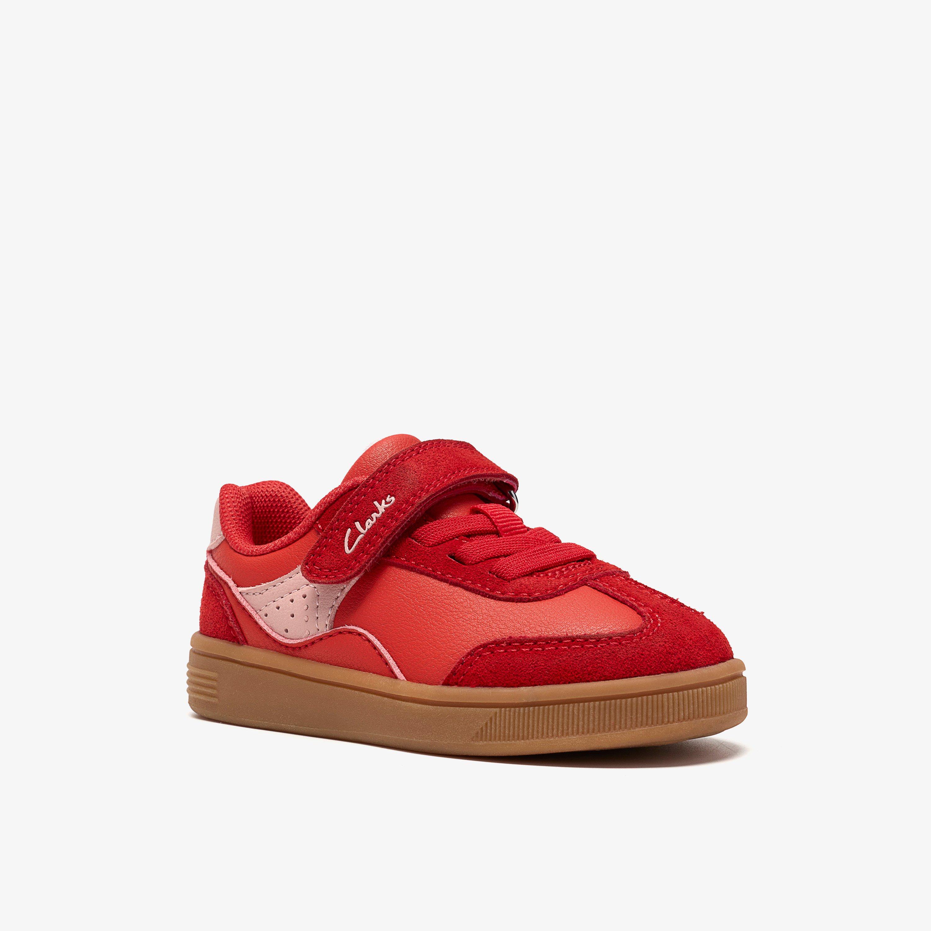 Tavian City Toddler Red Trainers, view 4 of 6