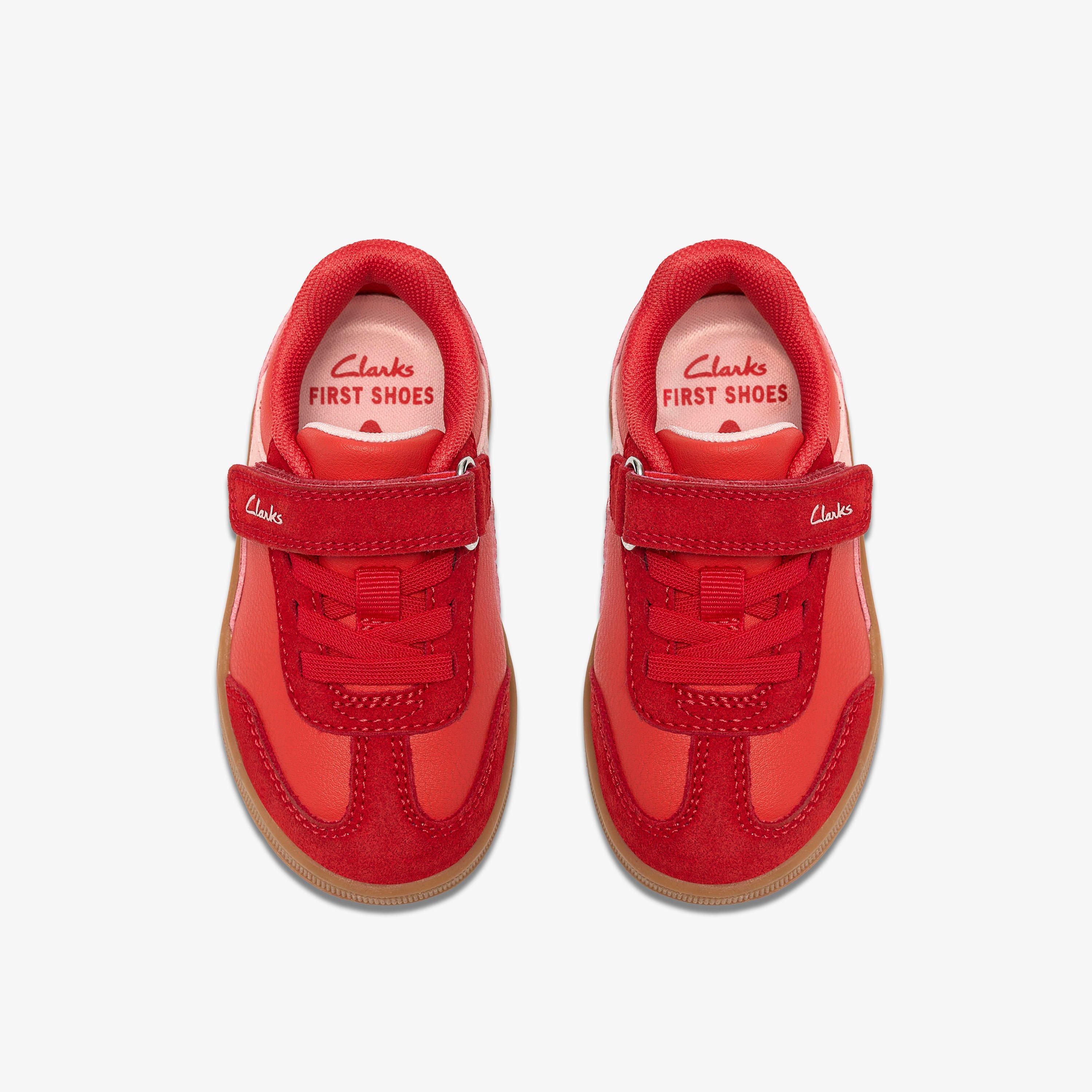 Tavian City Toddler Red Trainers, view 6 of 6