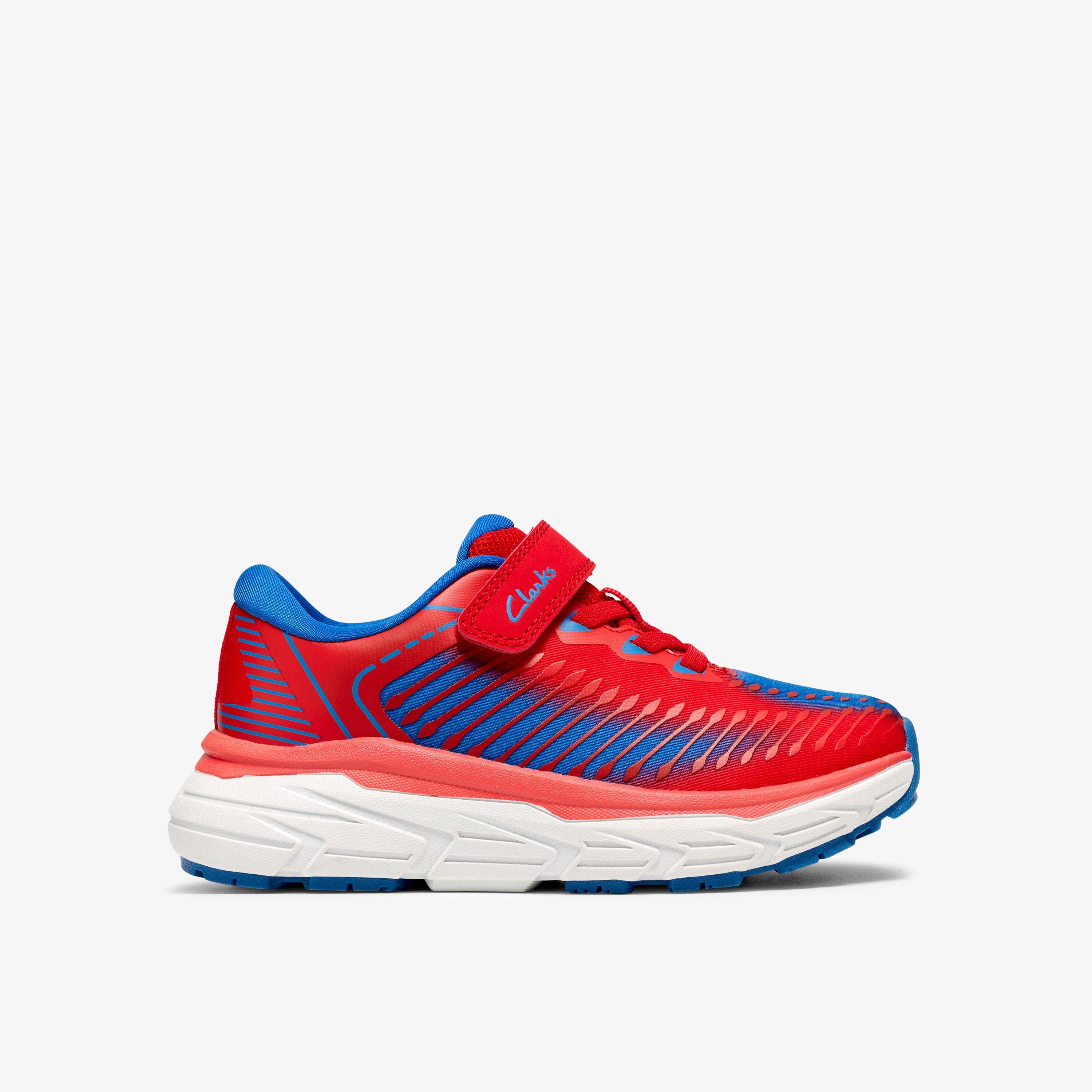 Owen Jump Kid Red Trainers Riptape, view 1 of 6