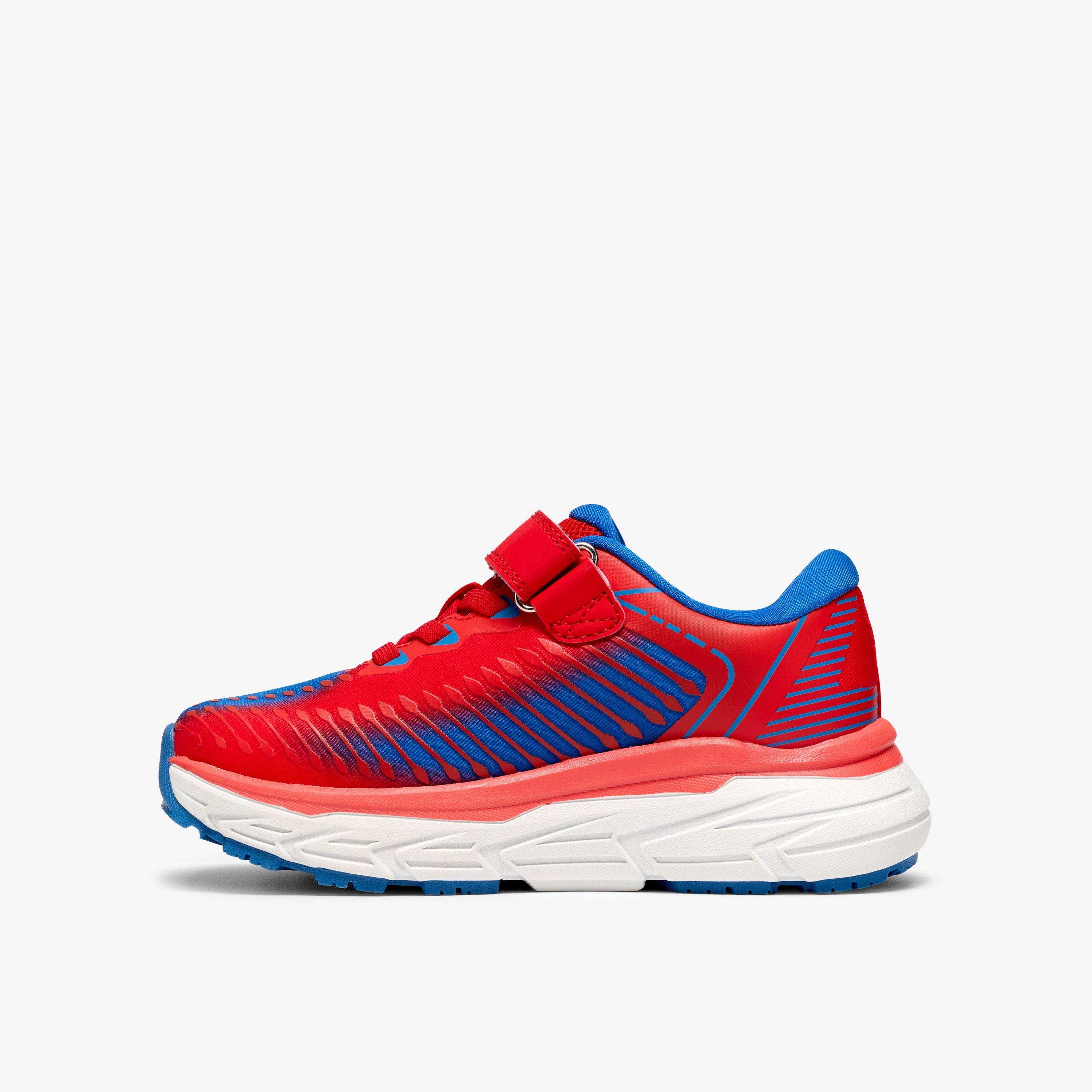 Owen Jump Kid Red Trainers Riptape, view 2 of 6
