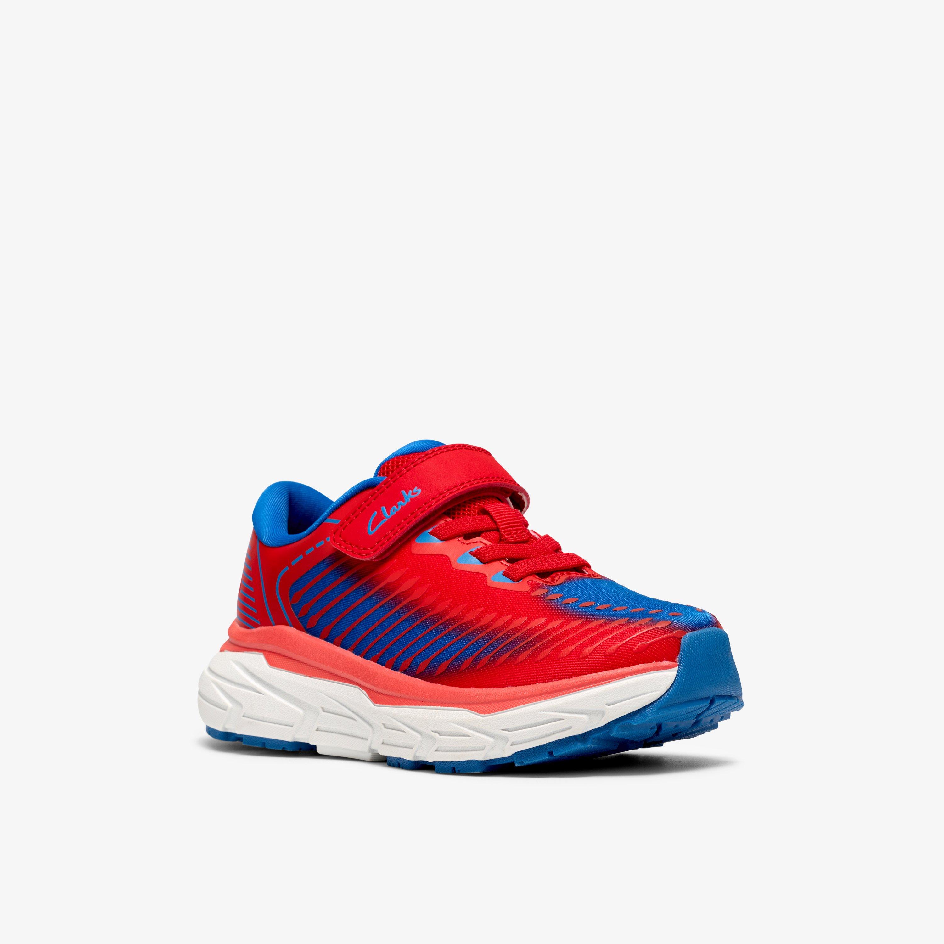 Owen Jump Kid Red Trainers Riptape, view 4 of 6