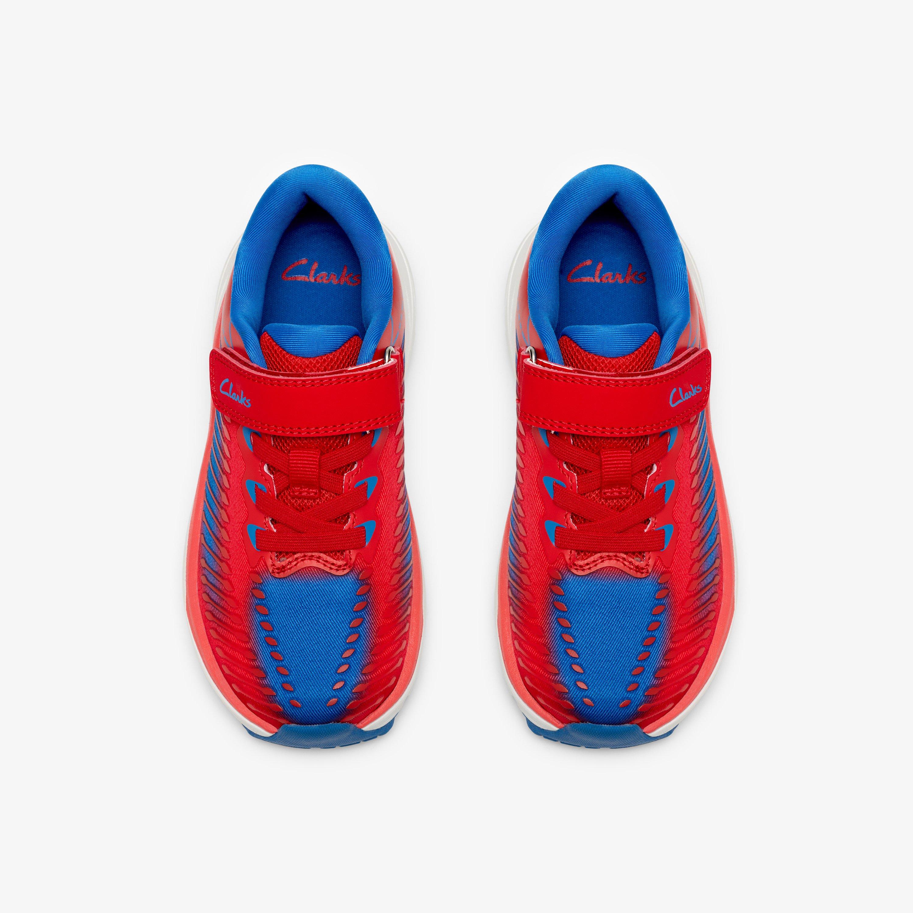 Owen Jump Kid Red Trainers Riptape, view 6 of 6