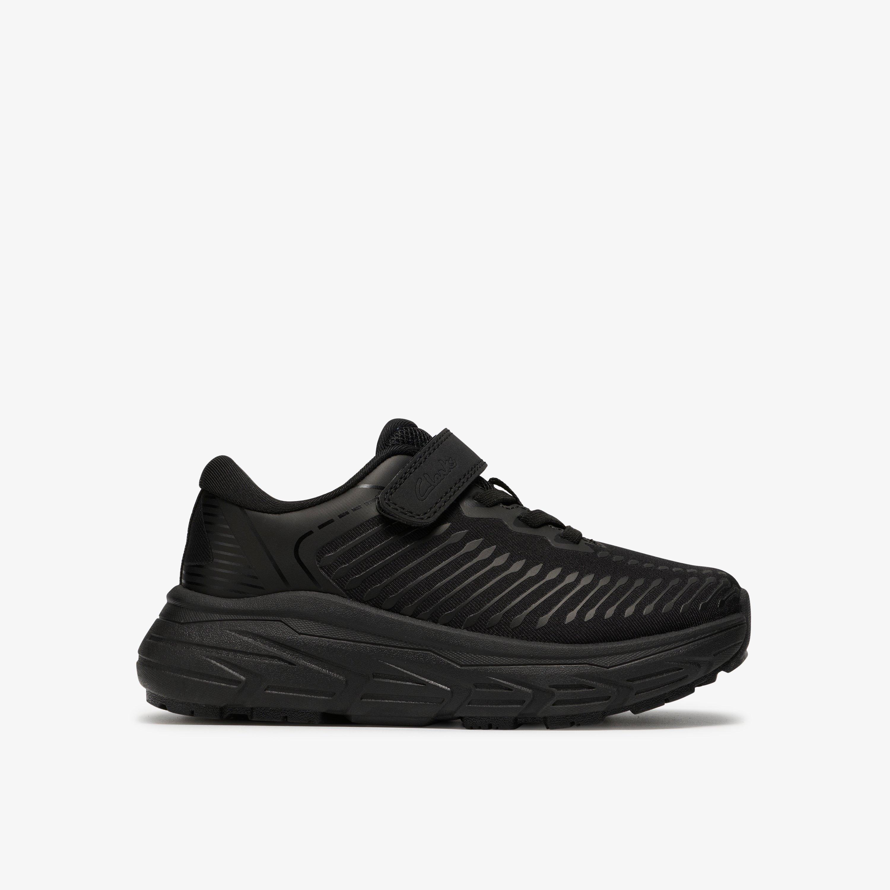 Owen Jump Kid Black/Black Trainers School Shoes, view 1 of 6