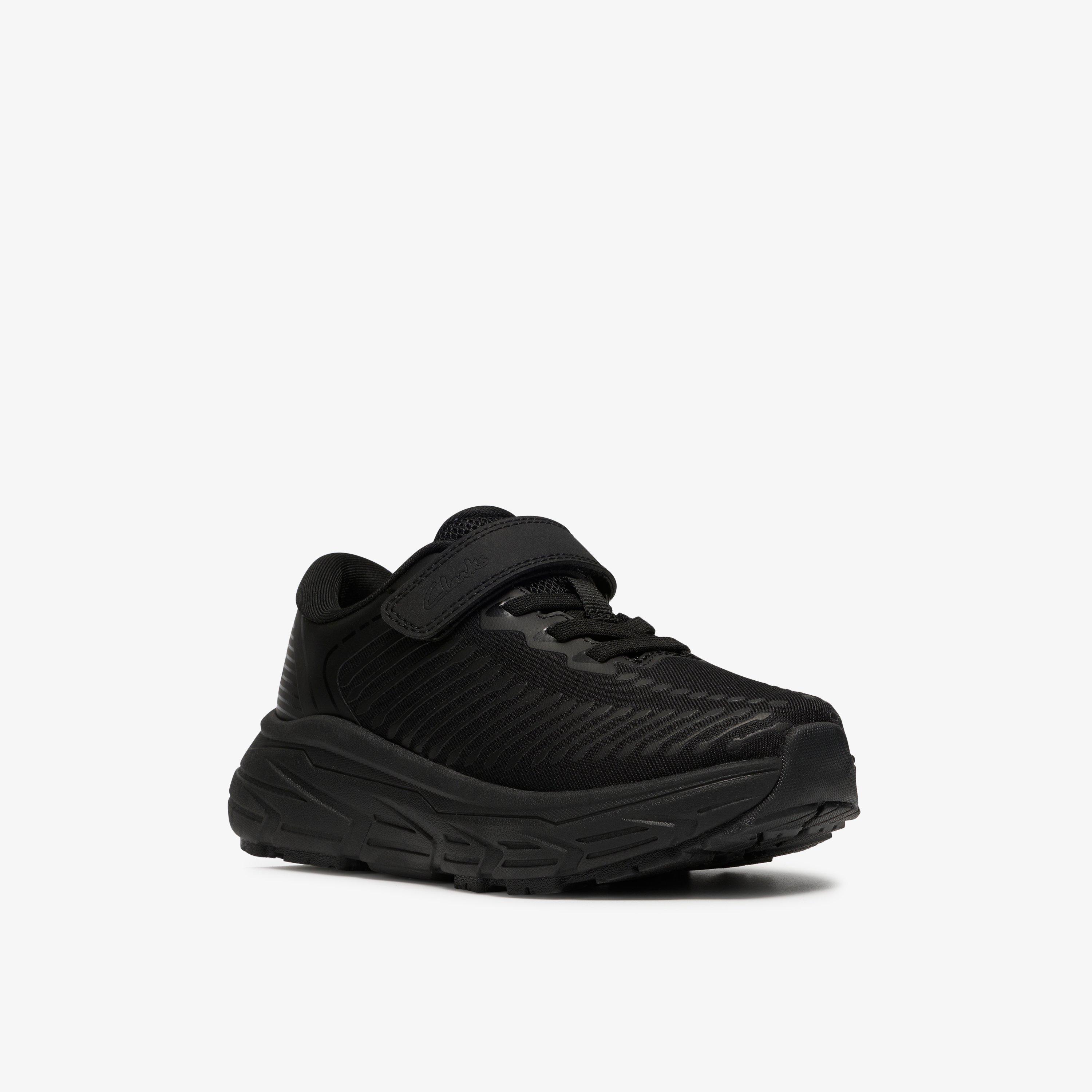Owen Jump Kid Black/Black Trainers School Shoes, view 4 of 6
