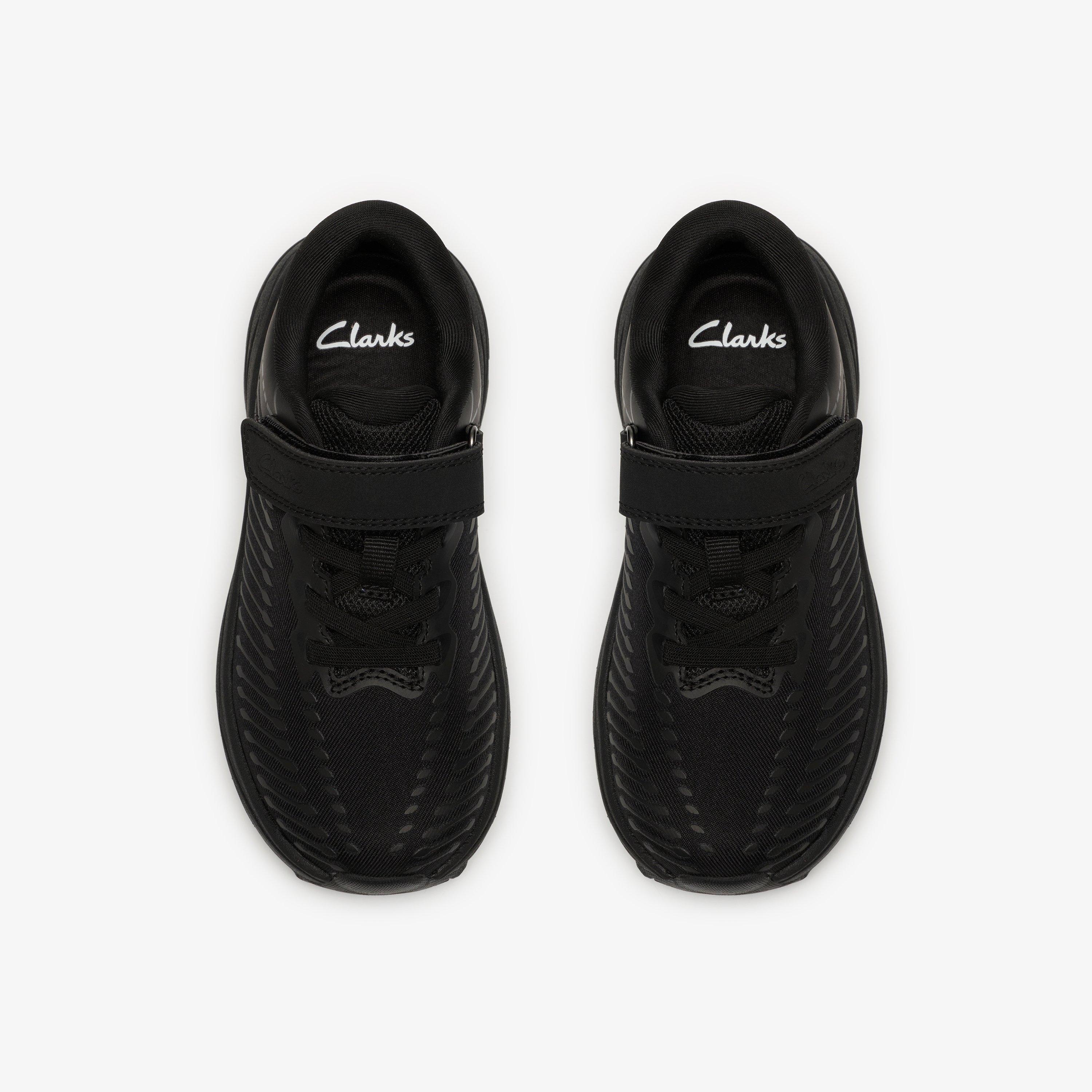 Owen Jump Kid Black/Black Trainers School Shoes, view 6 of 6
