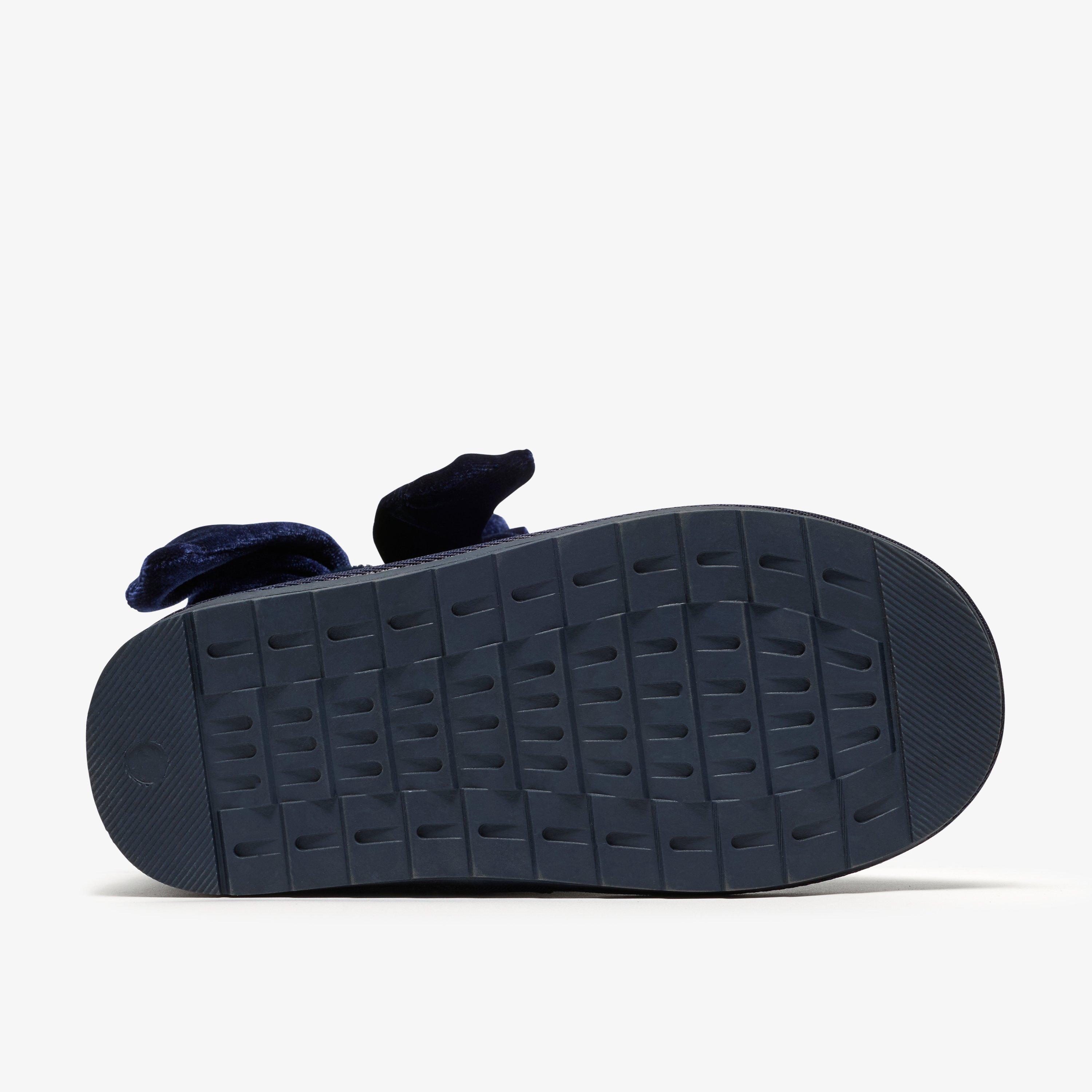 Alina Bow Kids Boots Navy Ankle Boots, view 3 of 6