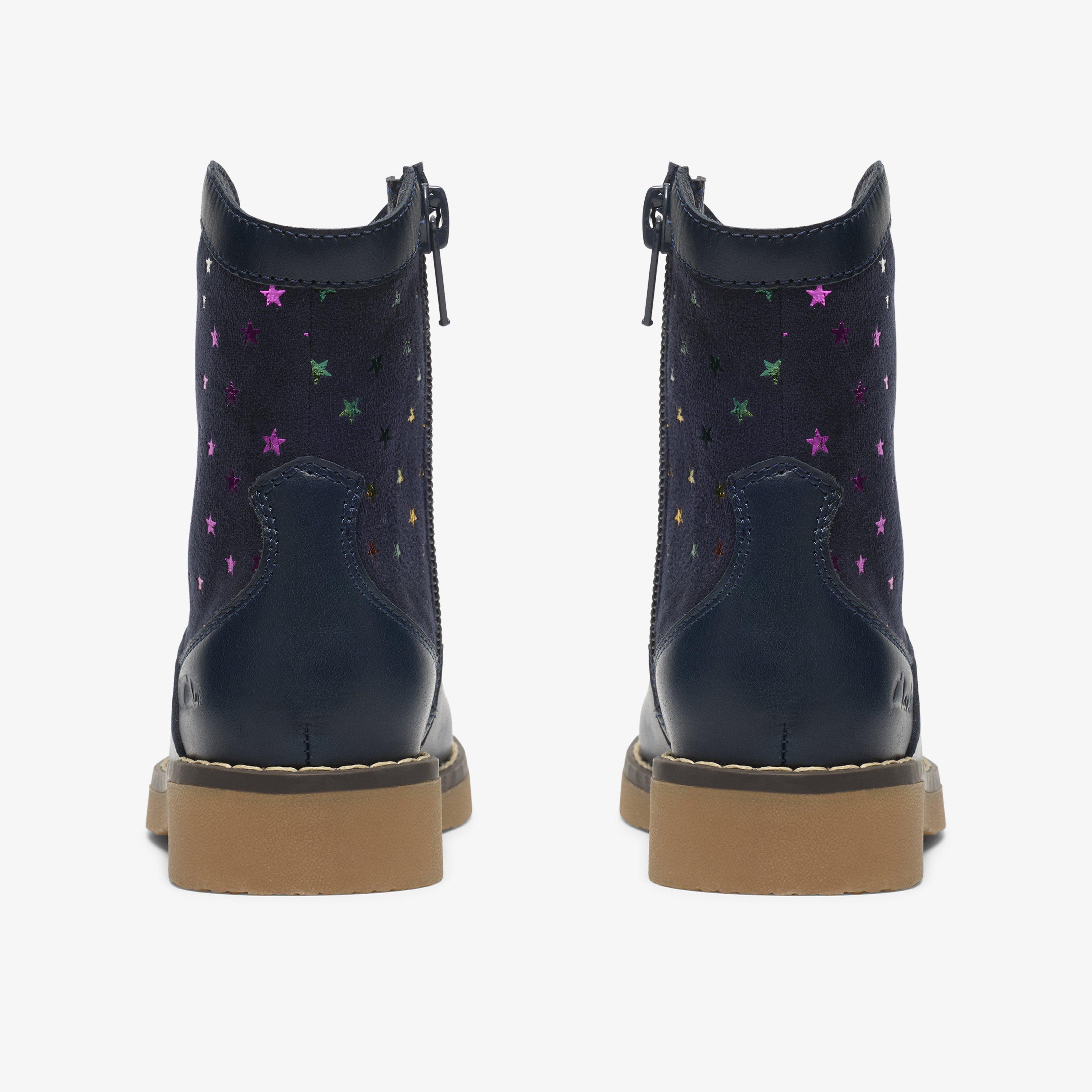 Ambrose Star Toddler Navy Ankle Boots, view 5 of 6
