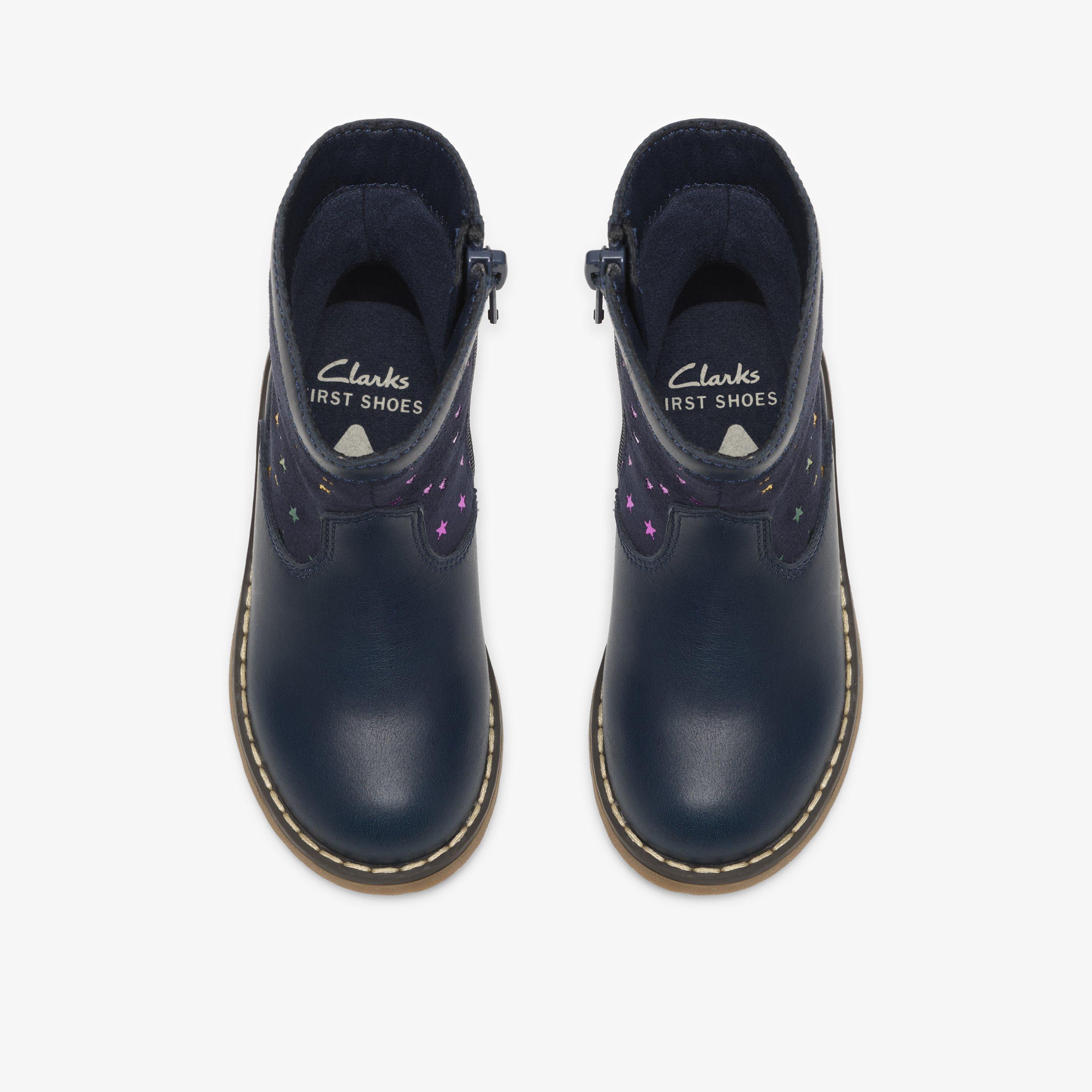 Ambrose Star Toddler Navy Ankle Boots, view 6 of 6