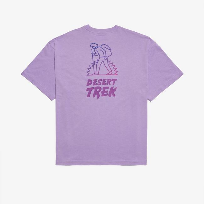 Clarks Originals Desert Trek lilac t-shirt.