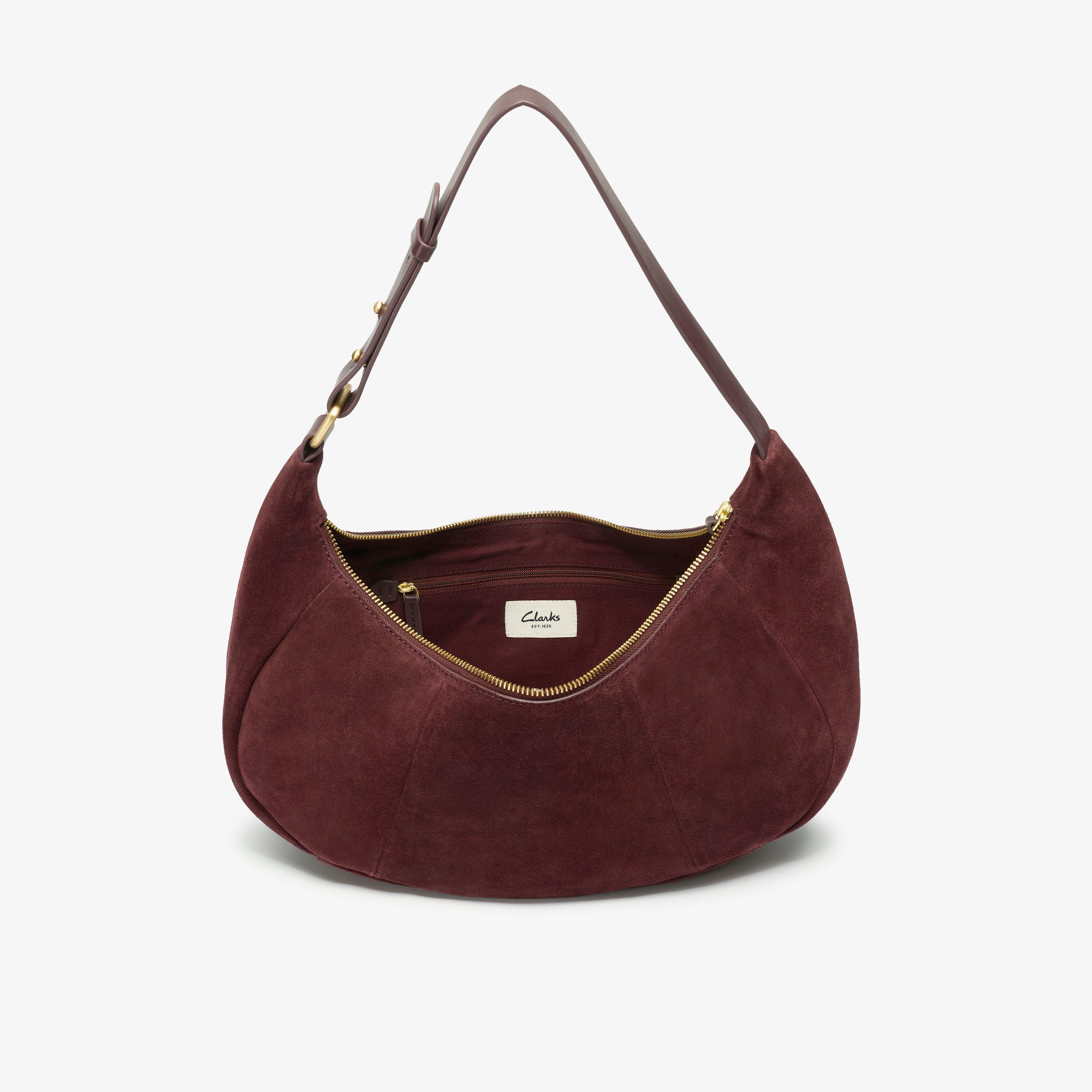 Willow Haze Burgundy Suede Cross Body Bag Shoulder Bags, view 4 of 6