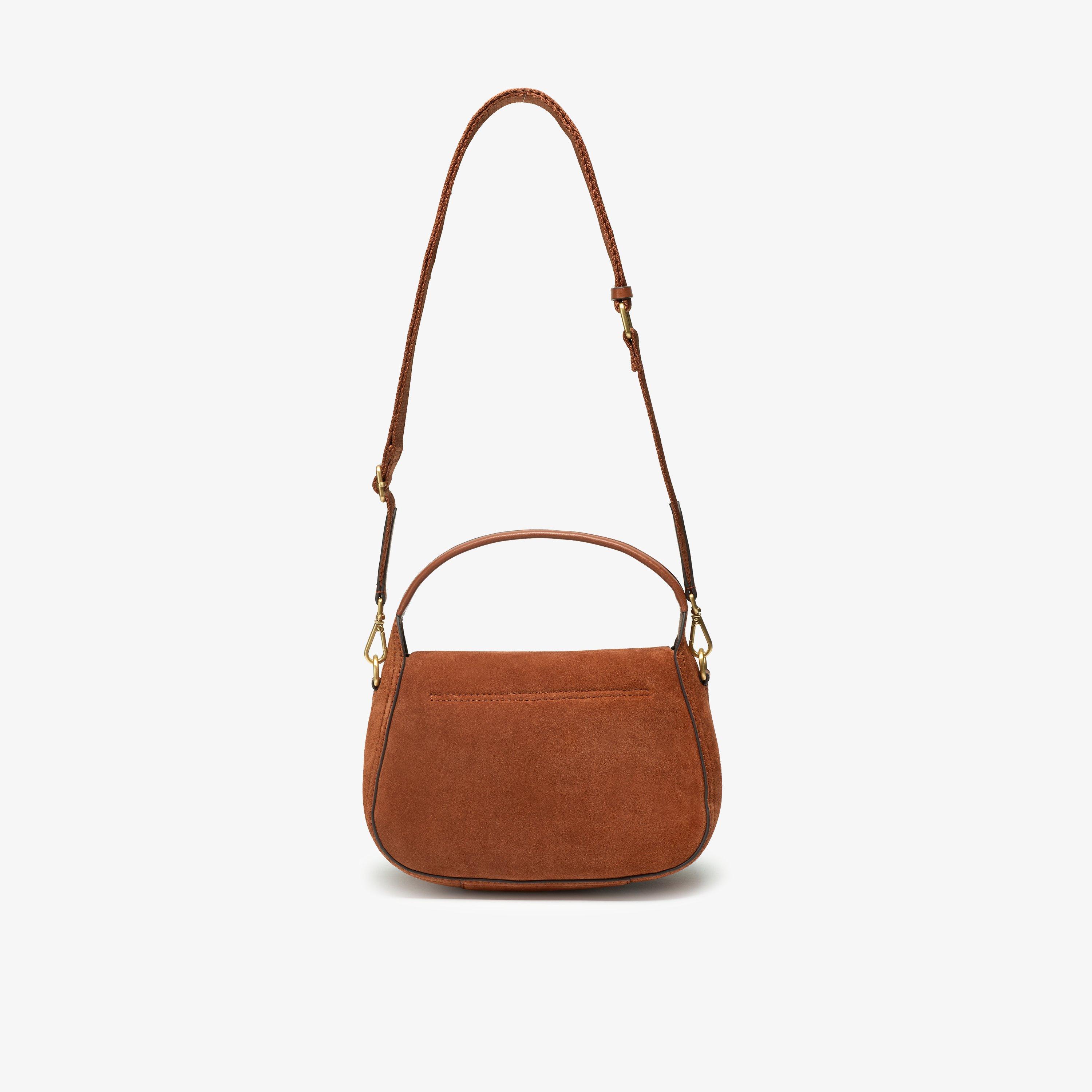 Muse Mini Rust Suede Cross Body Bag Shoulder Bags, view 2 of 6