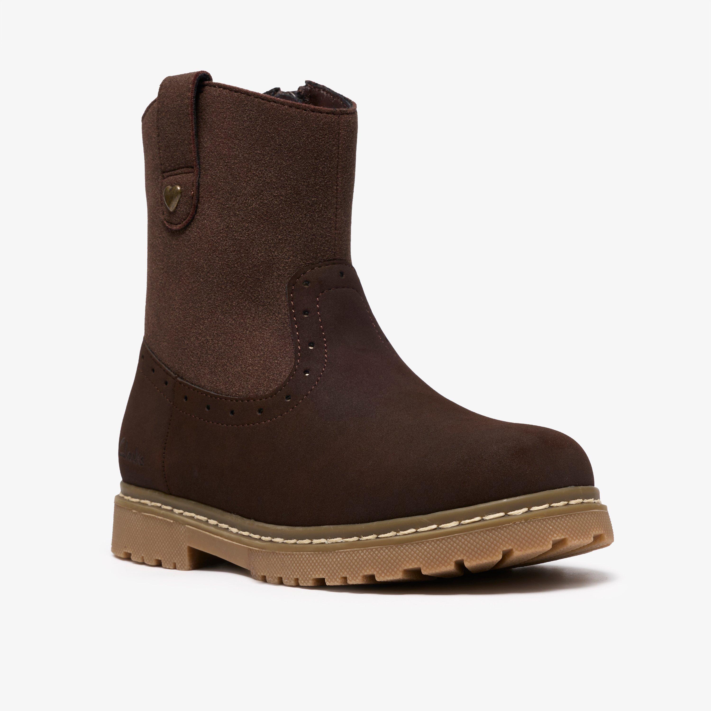 Adelaide Go Kid Dark Brown Mid Calf Boots, view 4 of 6