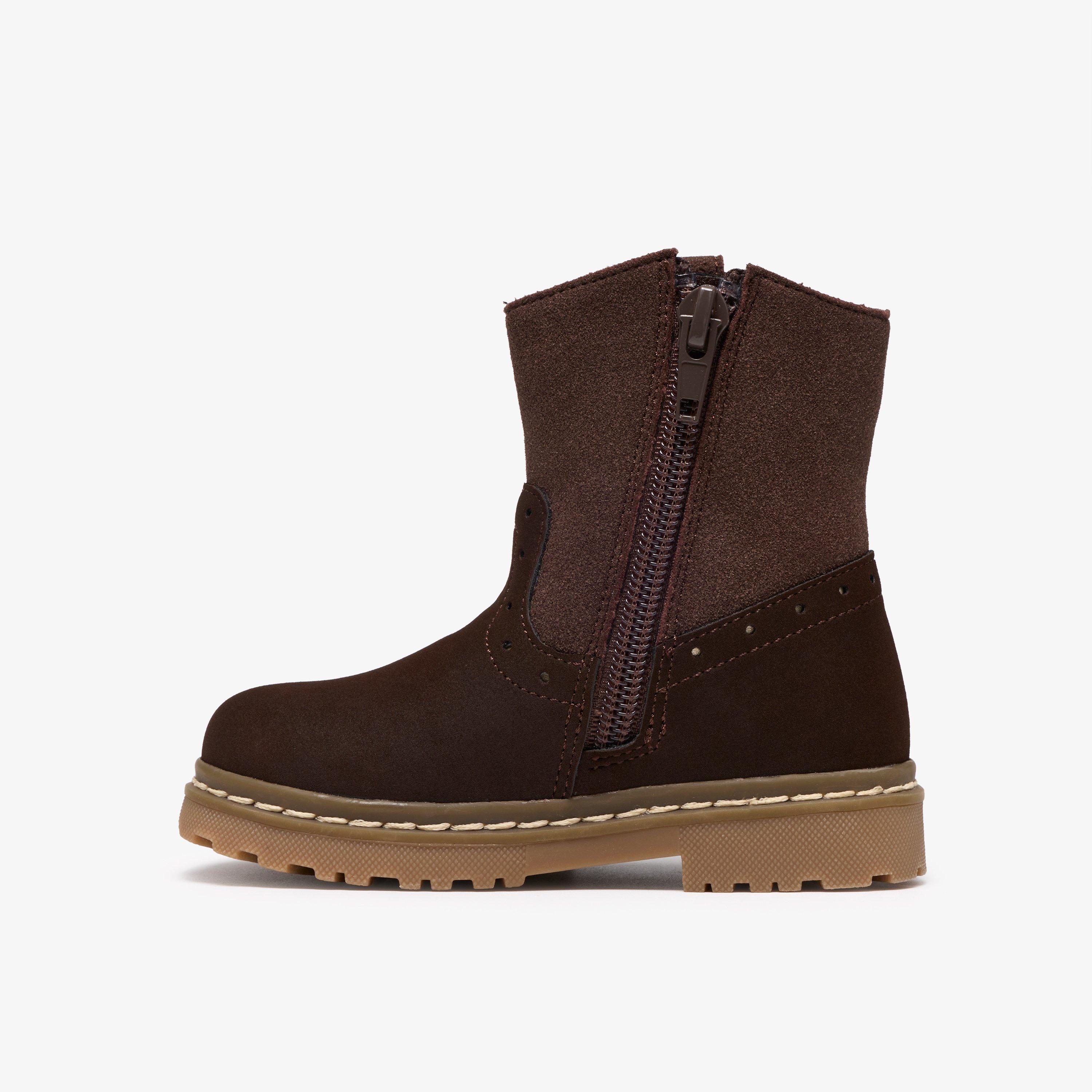 Adelaide Go Toddler Dark Brown Mid Calf Boots, view 2 of 6