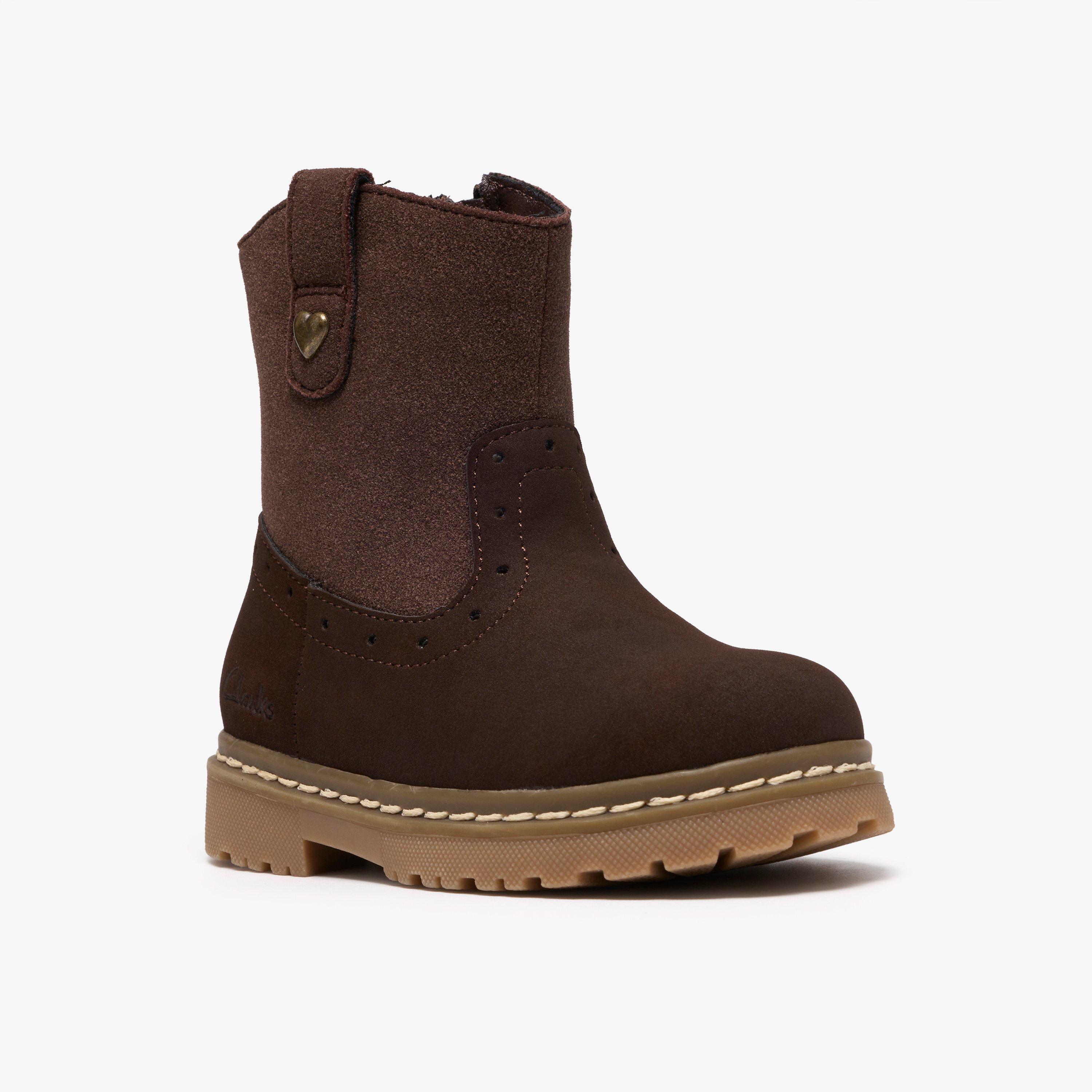 Adelaide Go Toddler Dark Brown Mid Calf Boots, view 4 of 6