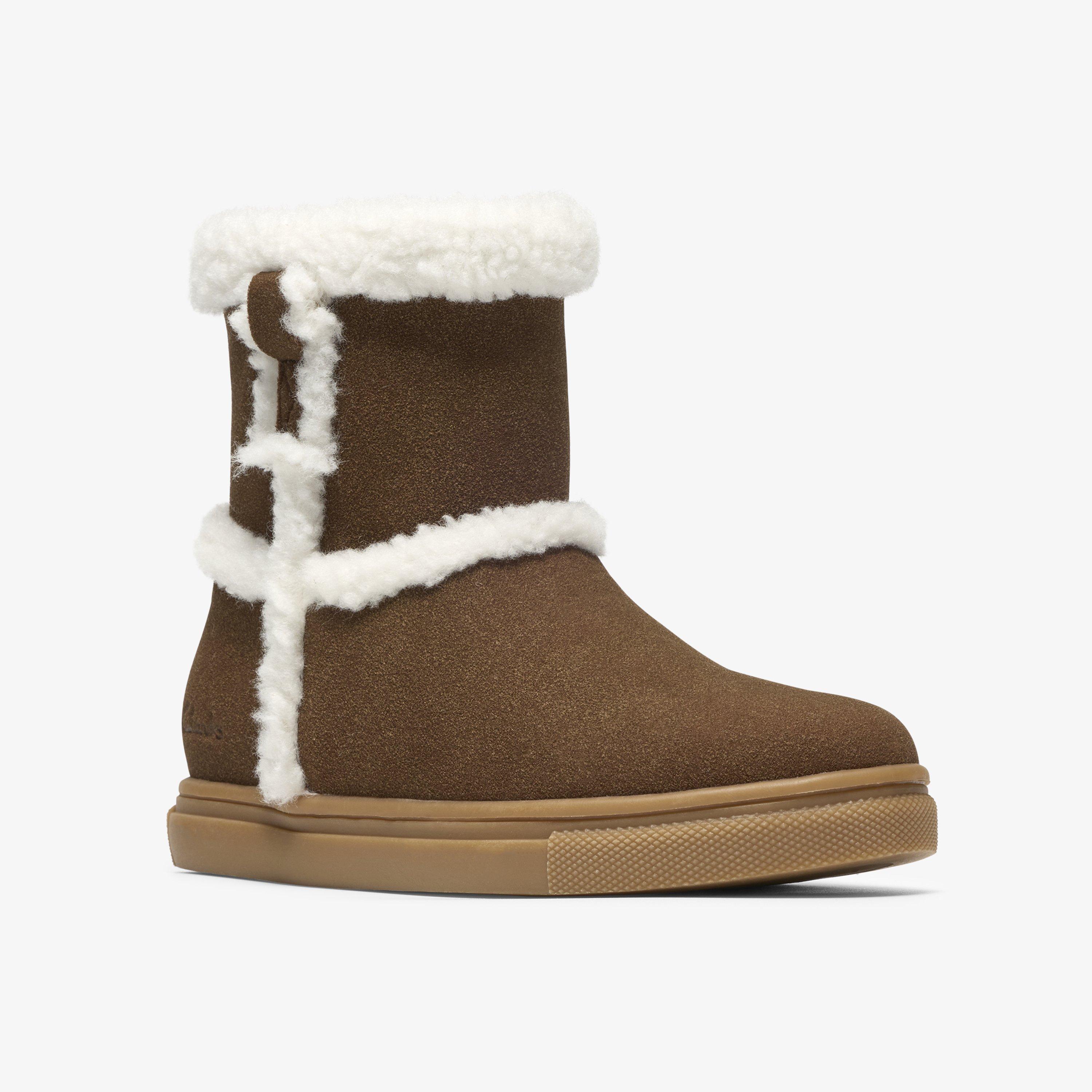 Marigold Snug Kid Brown Ankle Boots, view 4 of 6