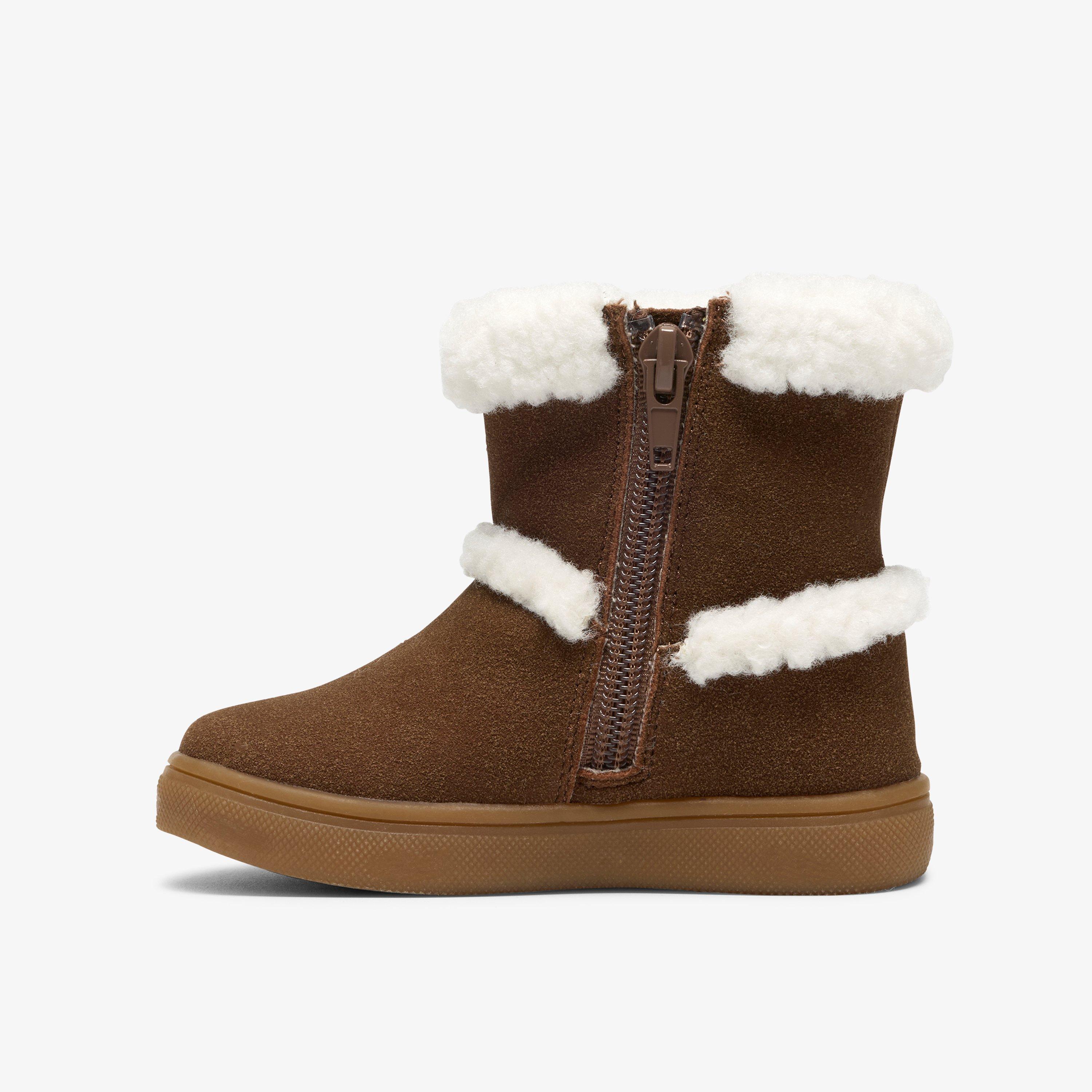 Marigold Snug Toddler Brown Ankle Boots, view 2 of 6