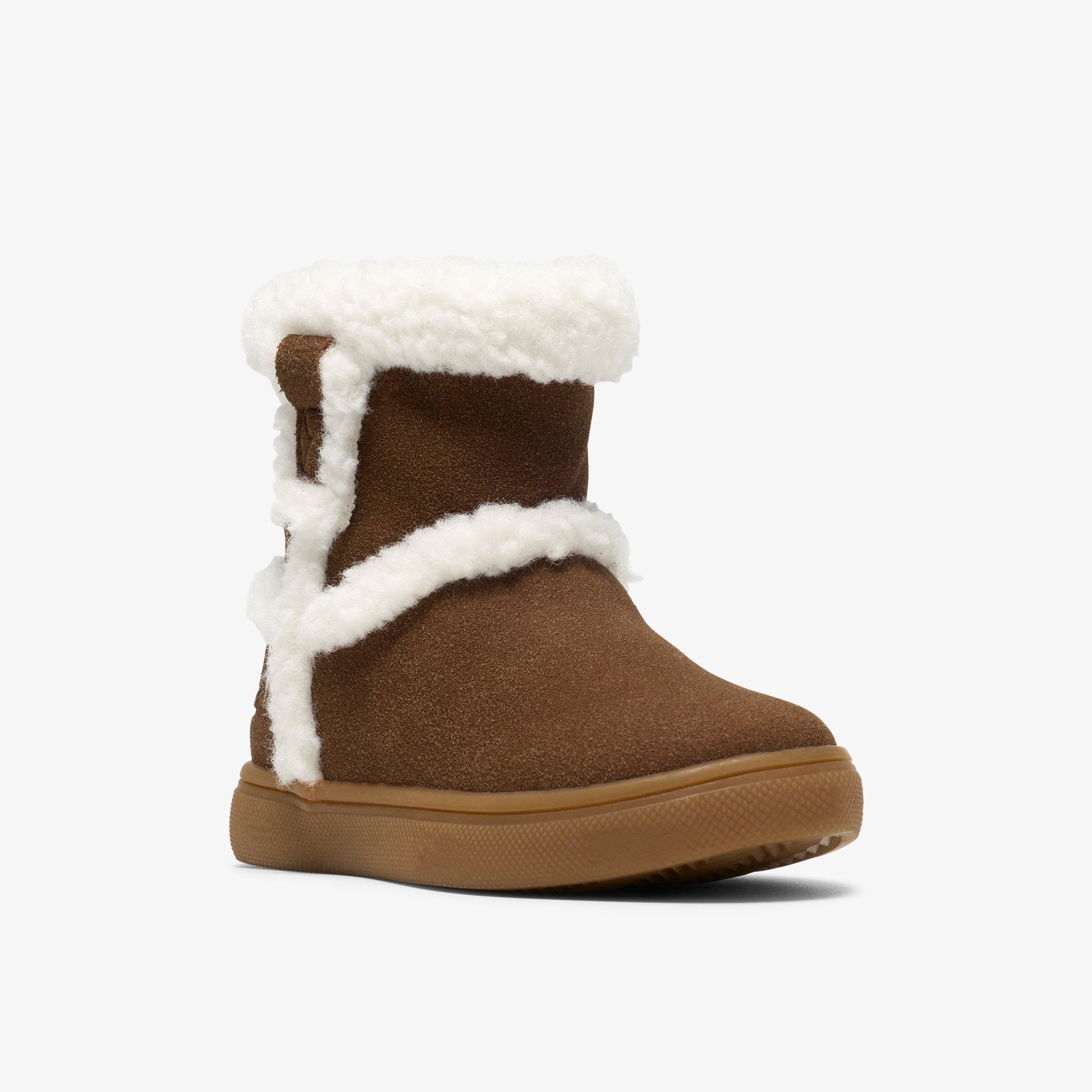 Marigold Snug Toddler Brown Ankle Boots, view 4 of 6