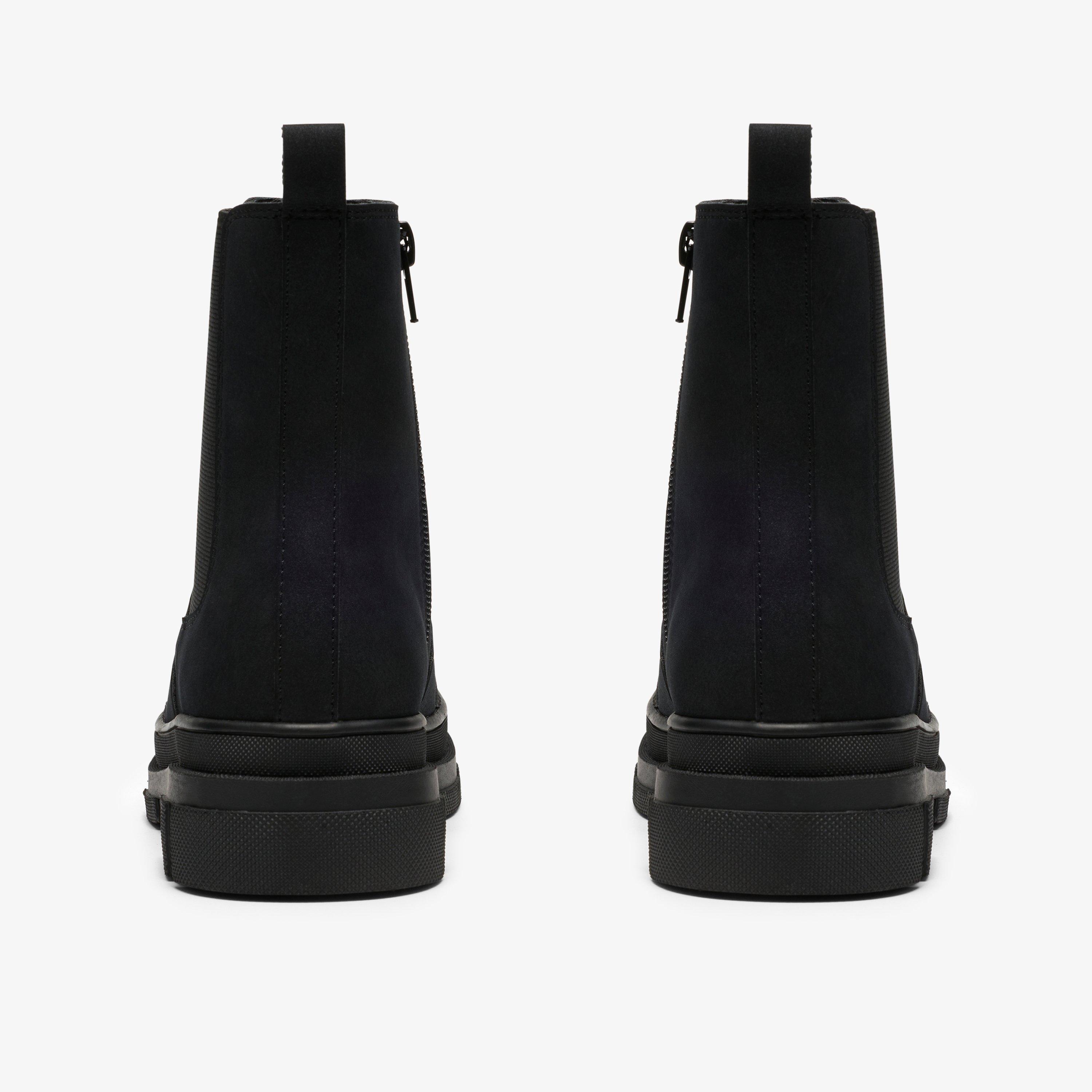 Zinnia Sea Older Black Chelsea Boots School Shoes, view 5 of 6