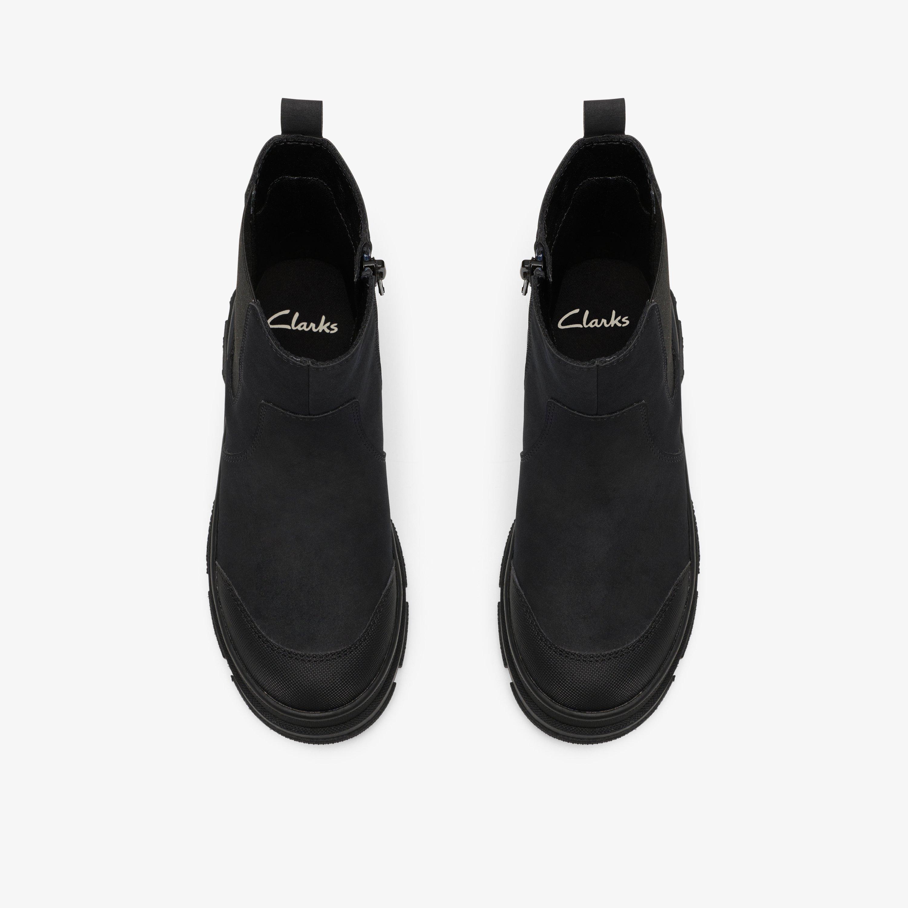 Zinnia Sea Older Black Chelsea Boots School Shoes, view 6 of 6
