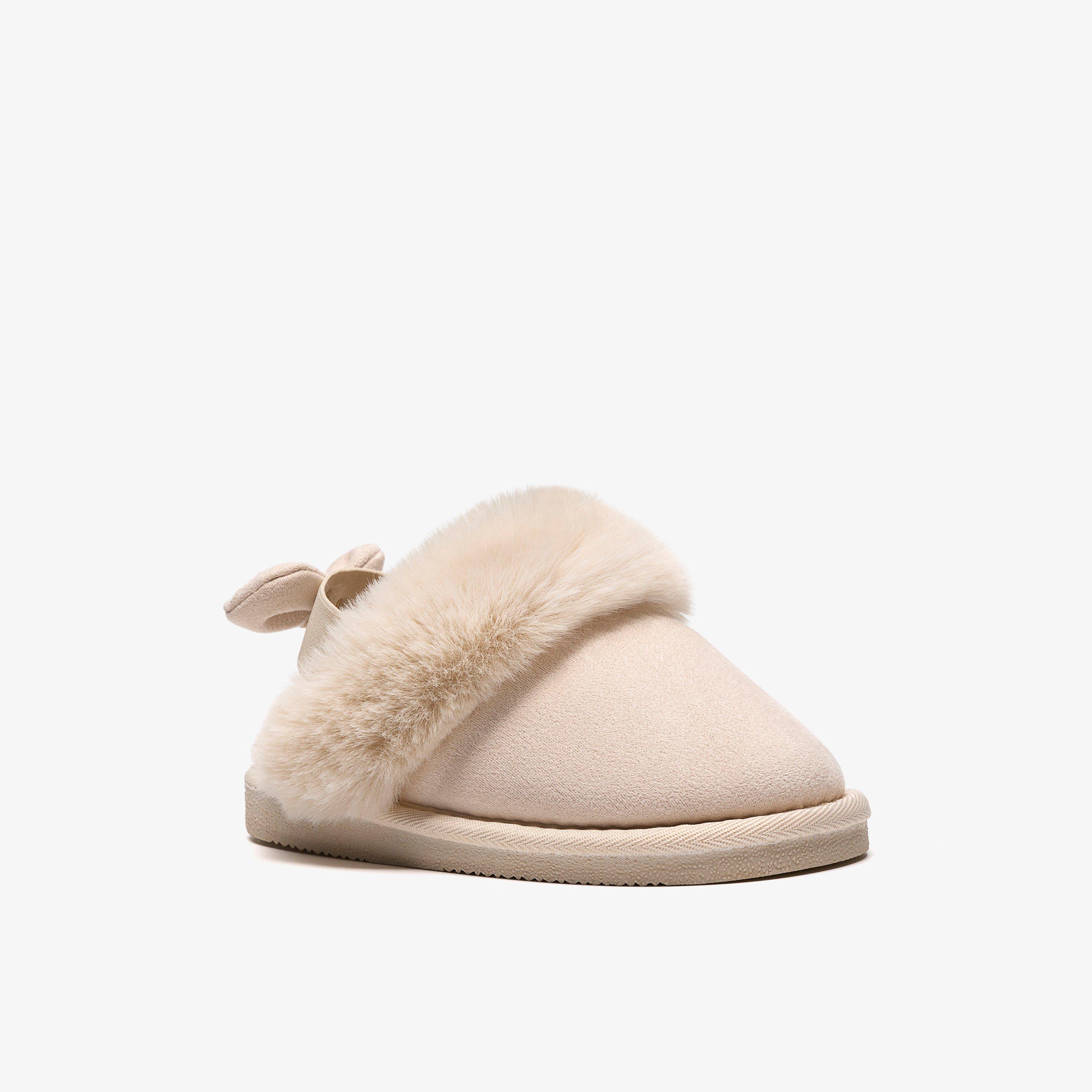 Toastie Bow Kid Cotton Slippers, view 4 of 6