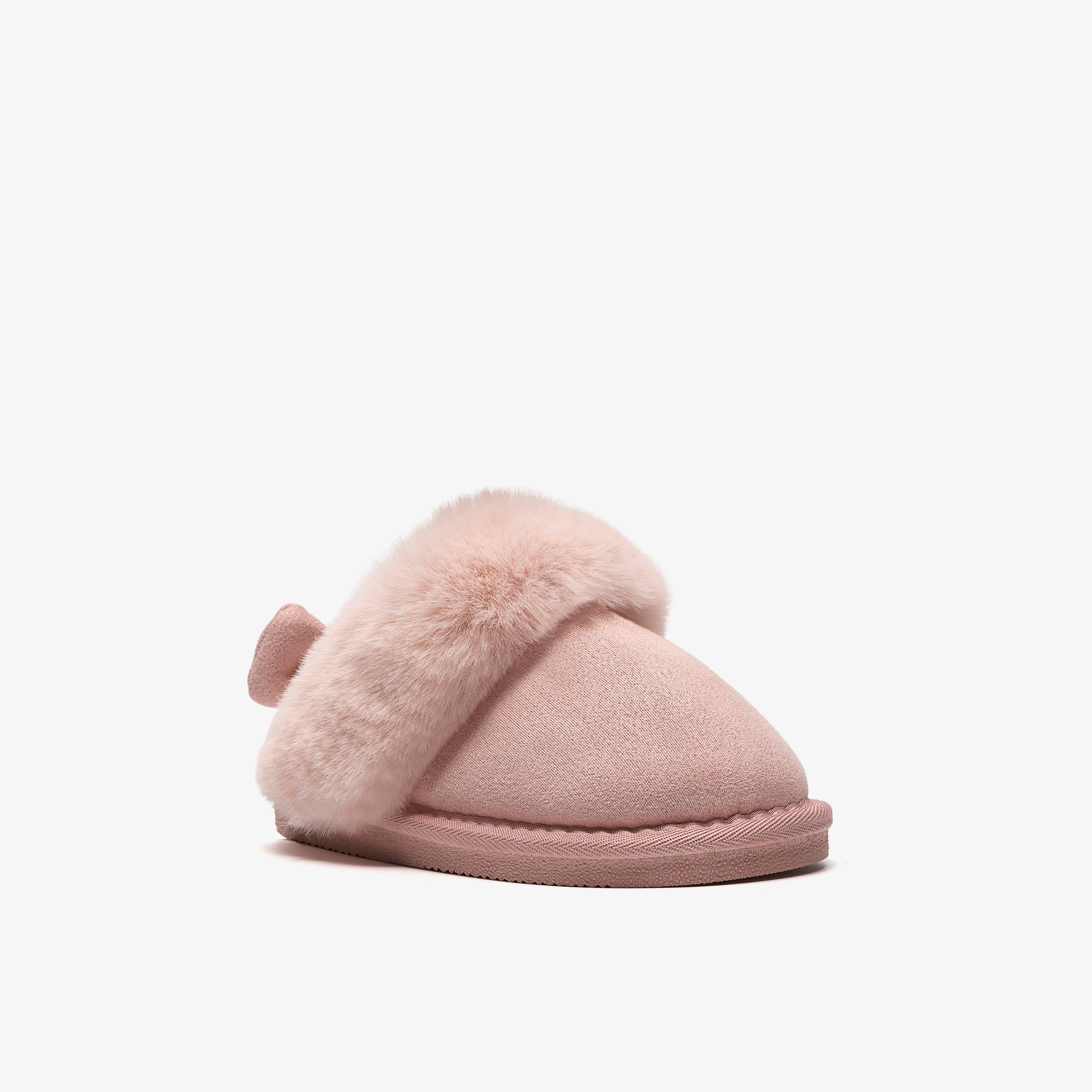 Toastie Bow Kid Pink Slippers, view 4 of 6