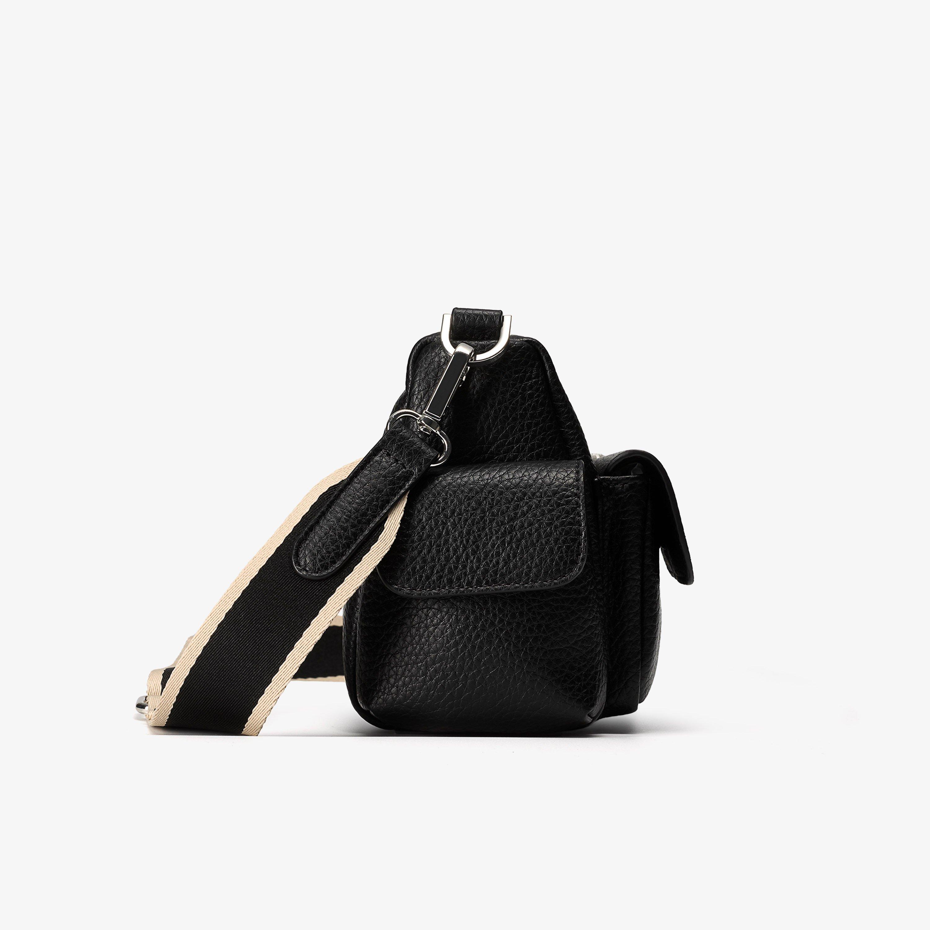 Feyra Pocket Black Cross Body Bag Shoulder Bags, view 3 of 6