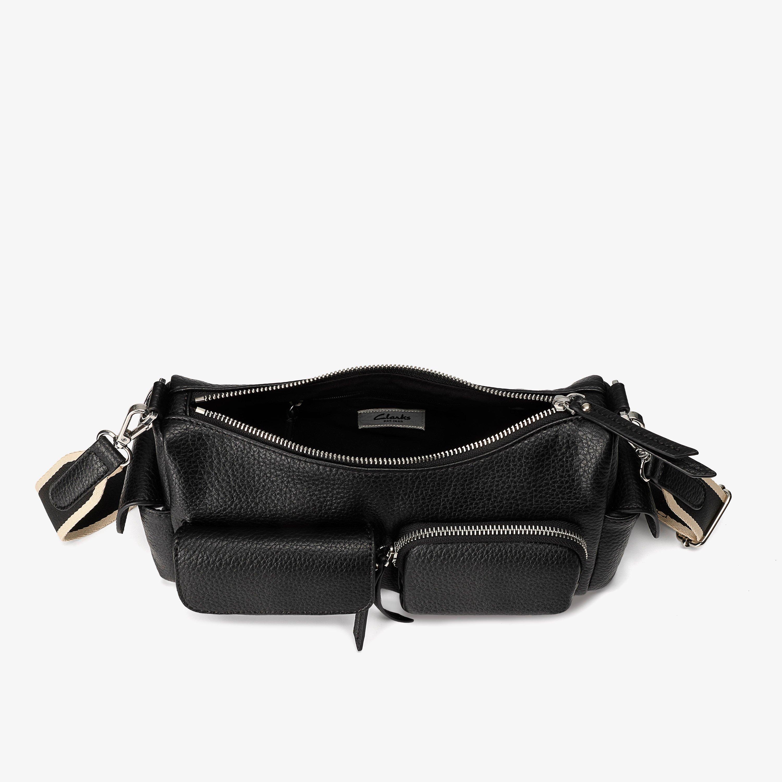 Feyra Pocket Black Cross Body Bag Shoulder Bags, view 4 of 6