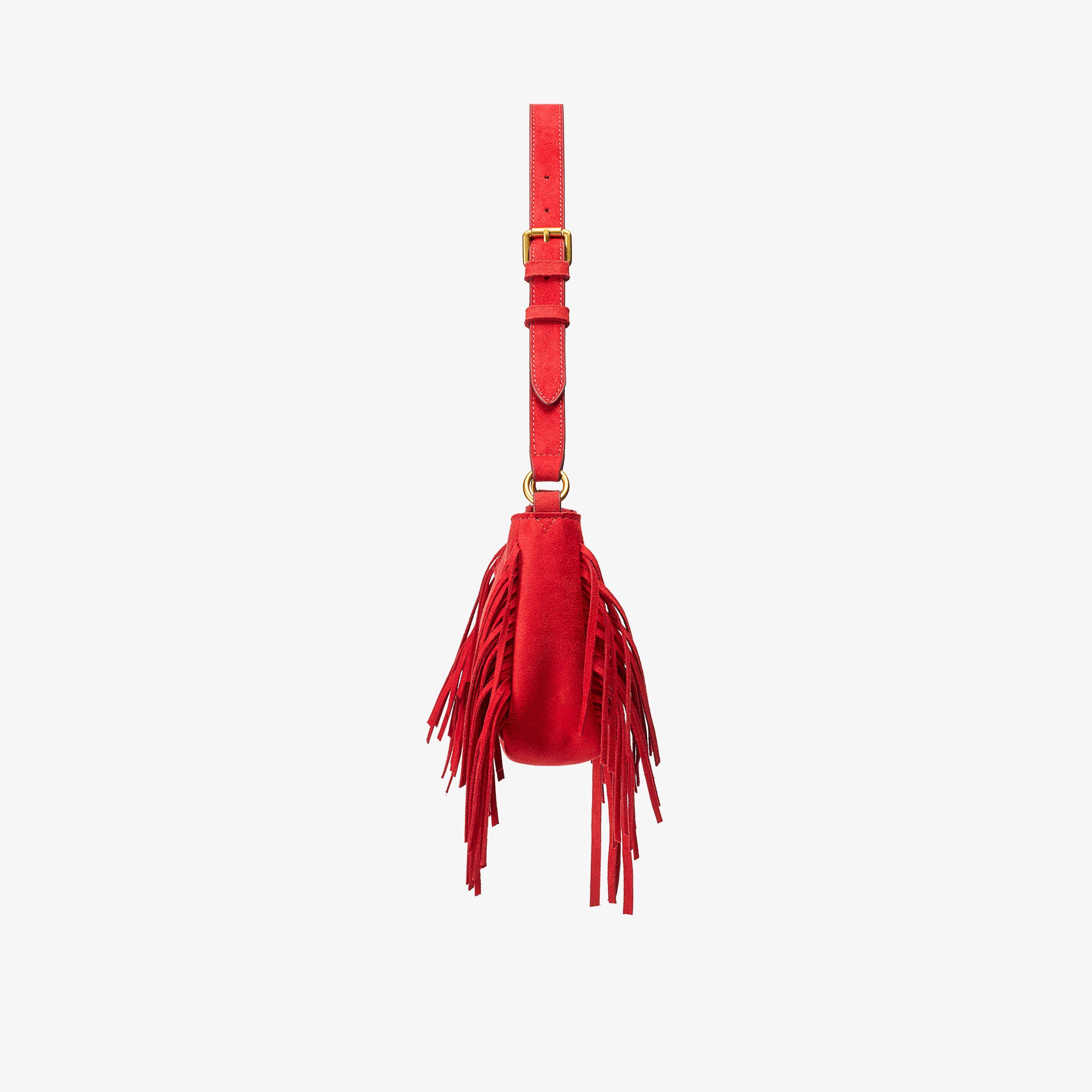 Freya Fringe Mini Red Shoulder Bags, view 3 of 6