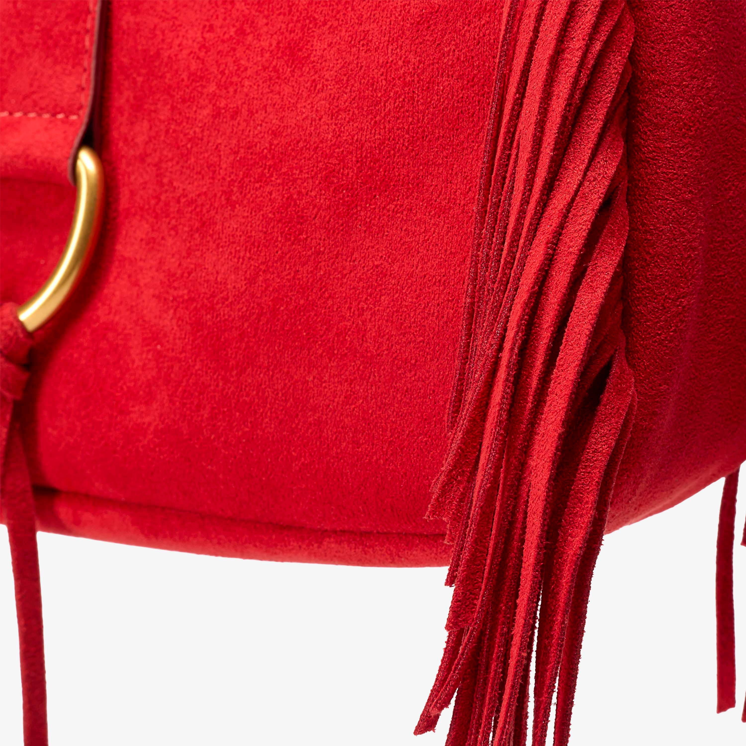 Freya Fringe Mini Red Shoulder Bags, view 5 of 6