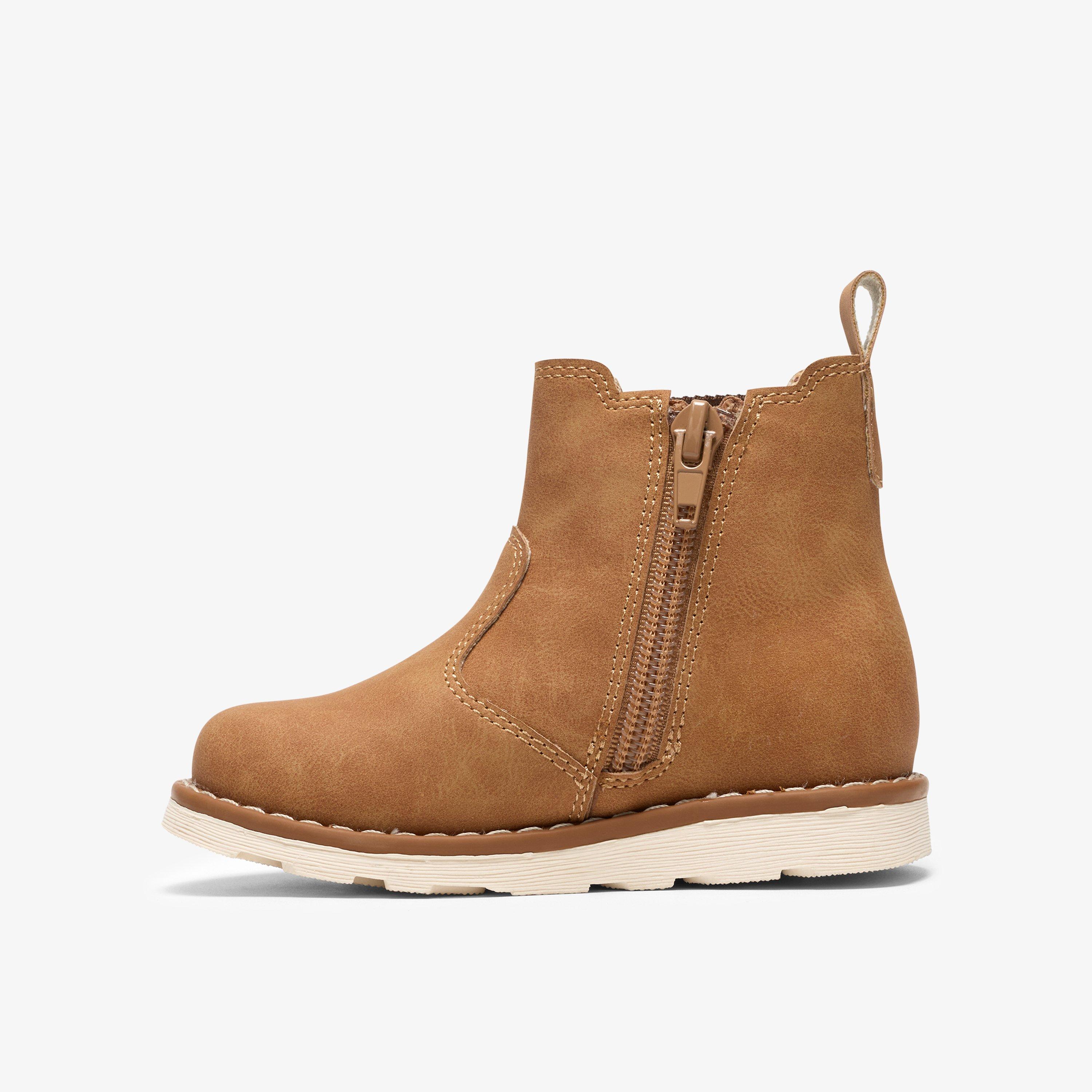 Save Sky Toddler Tan Chelsea Boots, view 2 of 6