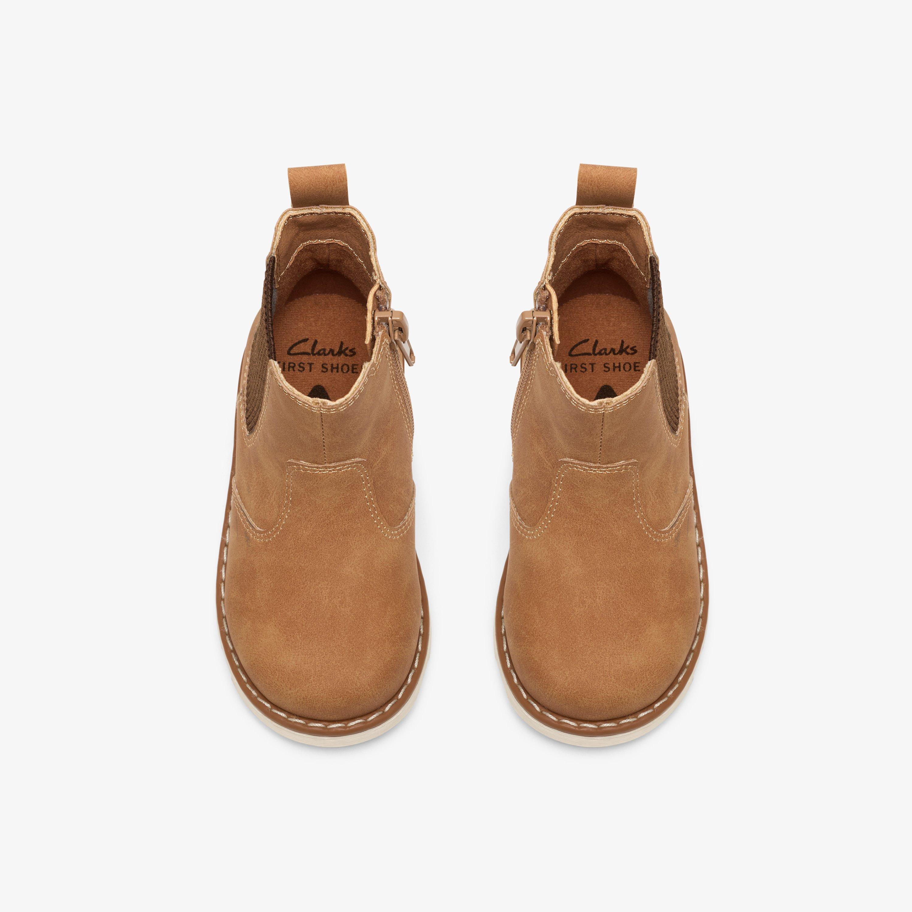 Save Sky Toddler Tan Chelsea Boots, view 6 of 6