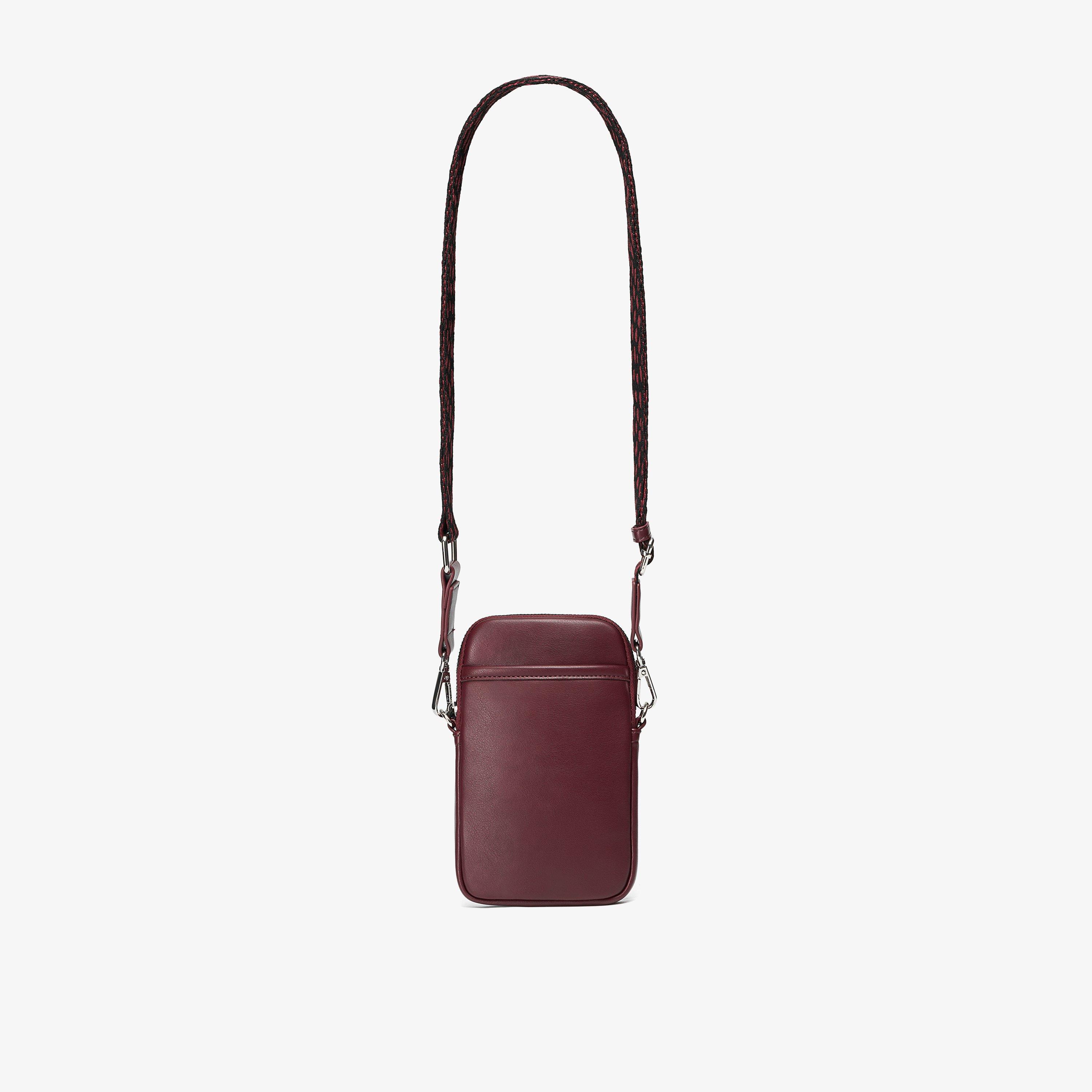 Tap Phone Bag Burgundy Cross Body Bag Shoulder Bags, view 1 of 6