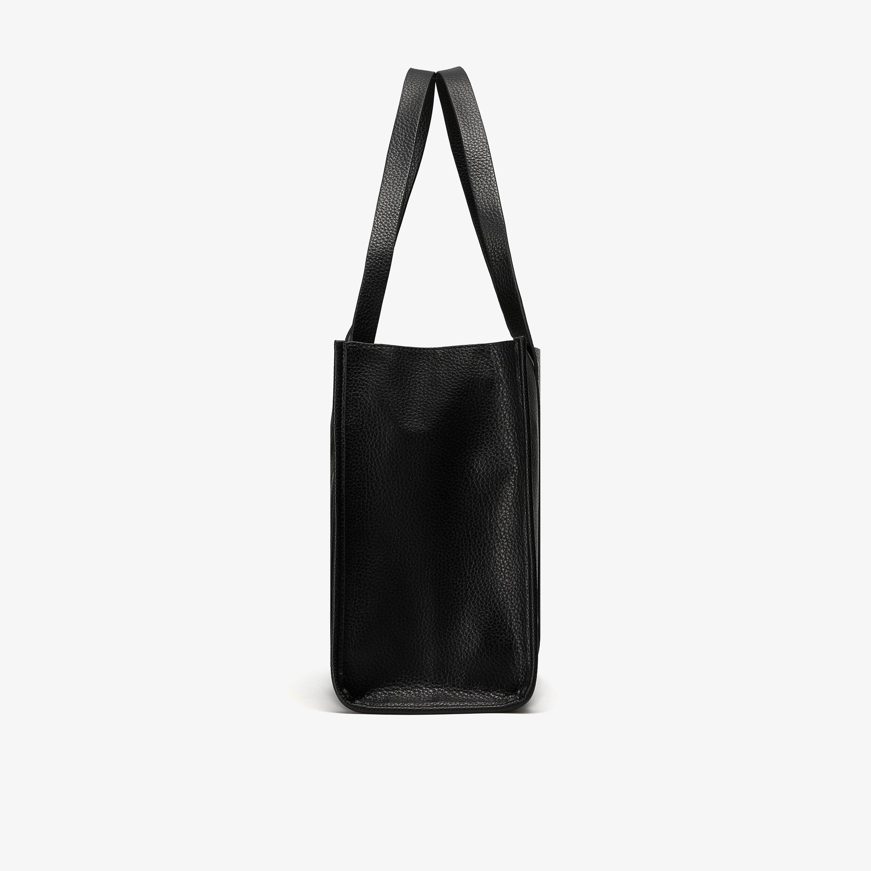 Nadia Shopper Black Tote Bag Shoulder Bags, view 3 of 6