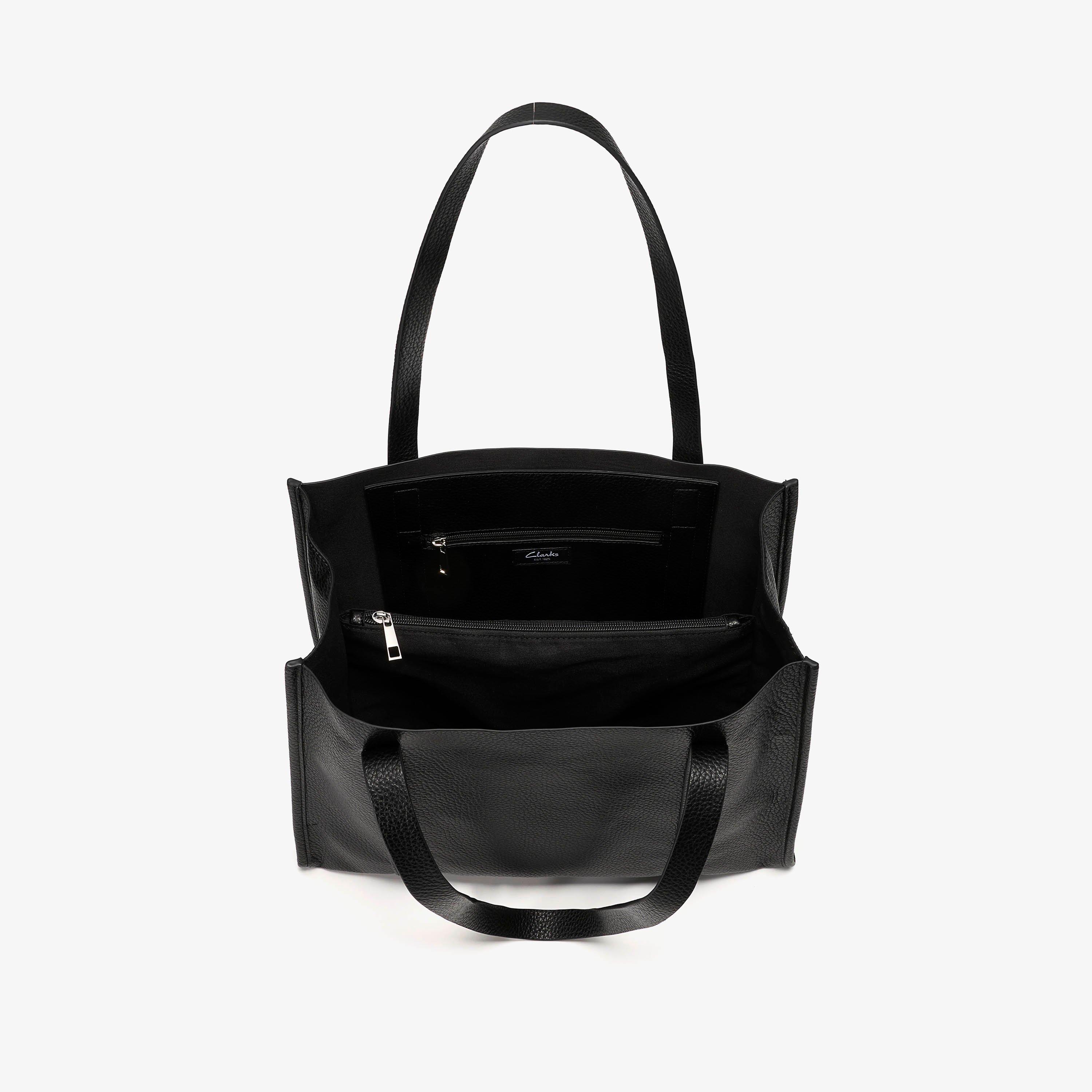 Nadia Shopper Black Tote Bag Shoulder Bags, view 4 of 6