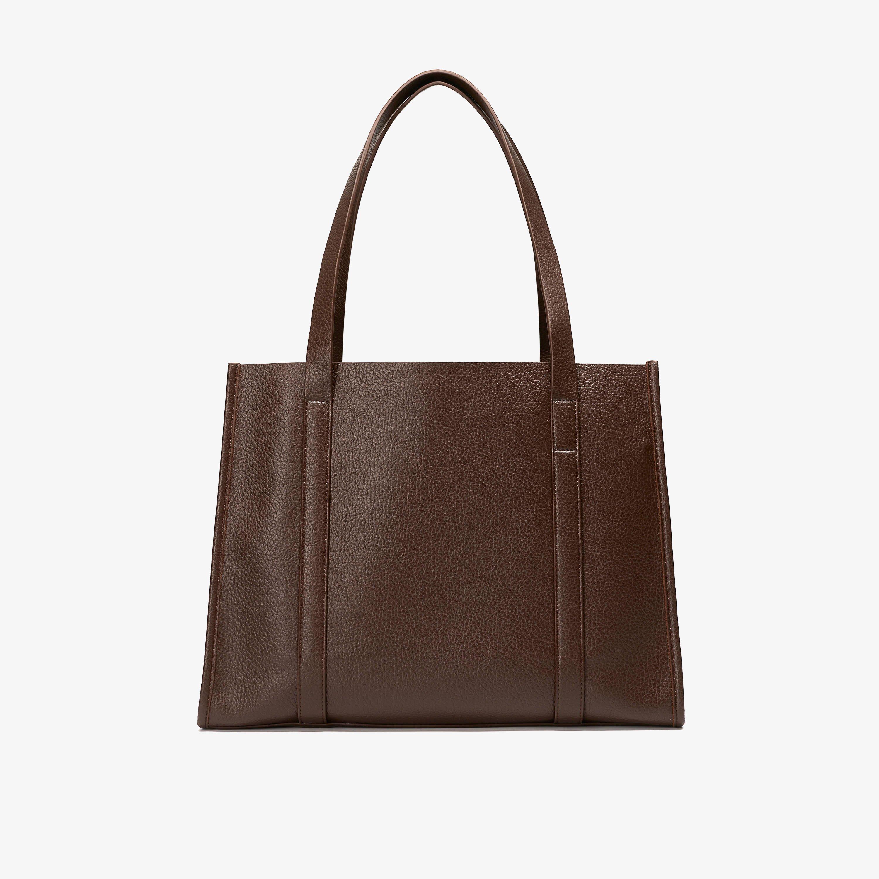 Nadia Shopper Chocolate Tote Bag Shoulder Bags, view 2 of 6