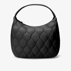 Quilted Tote — Black 1