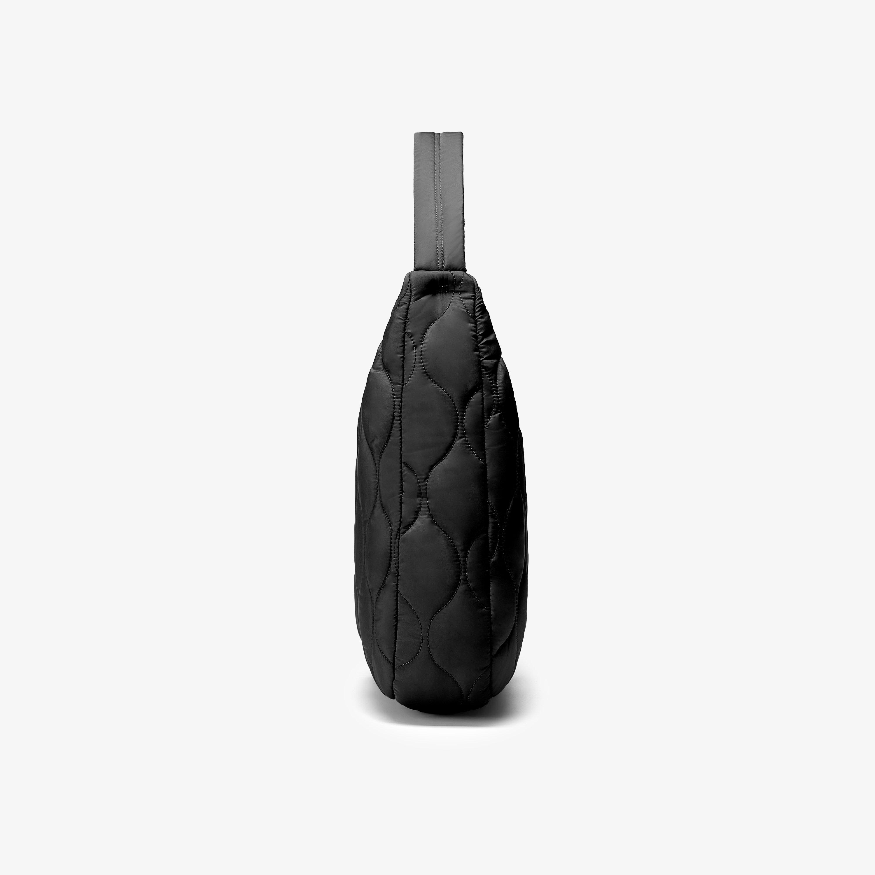 Quilted Tote Bag  — Black
