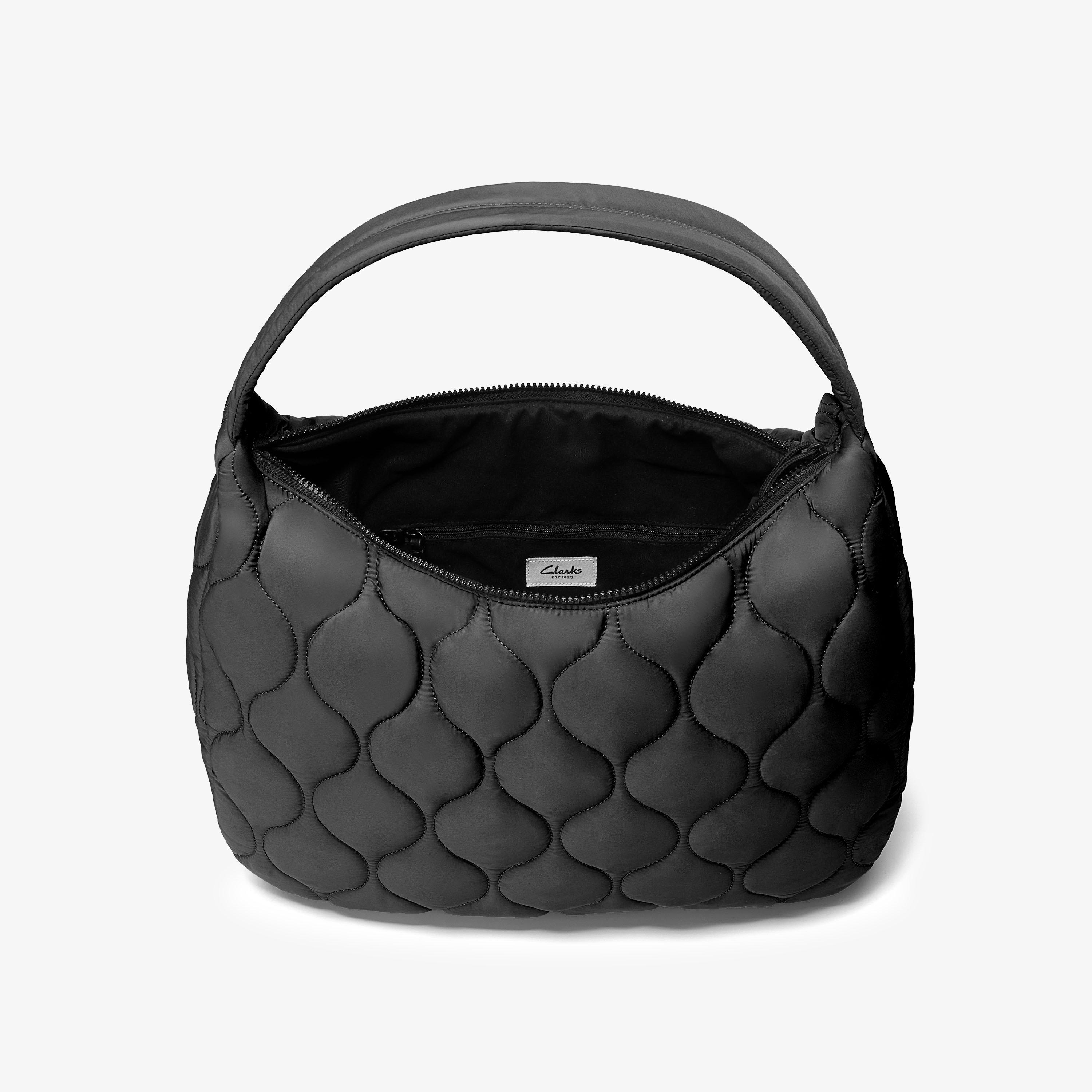 Quilted Tote Bag  — Black