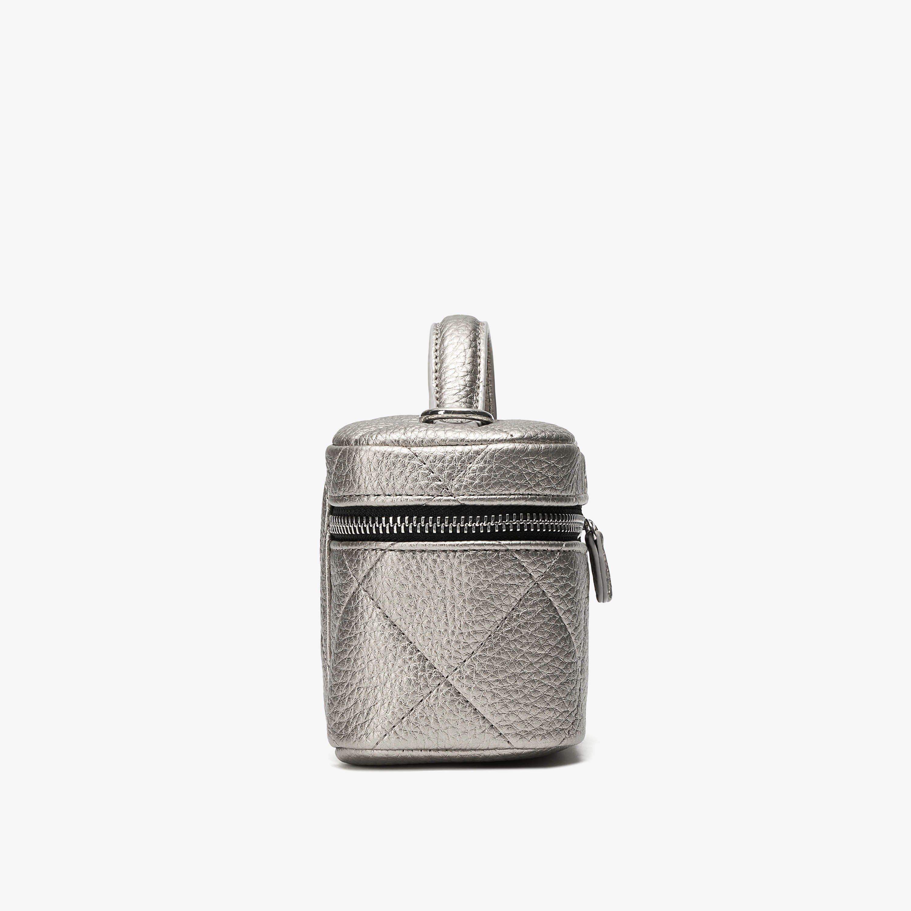 Ava Vanity Pewter Metallic Cross Body Bag Shoulder Bags, view 3 of 6