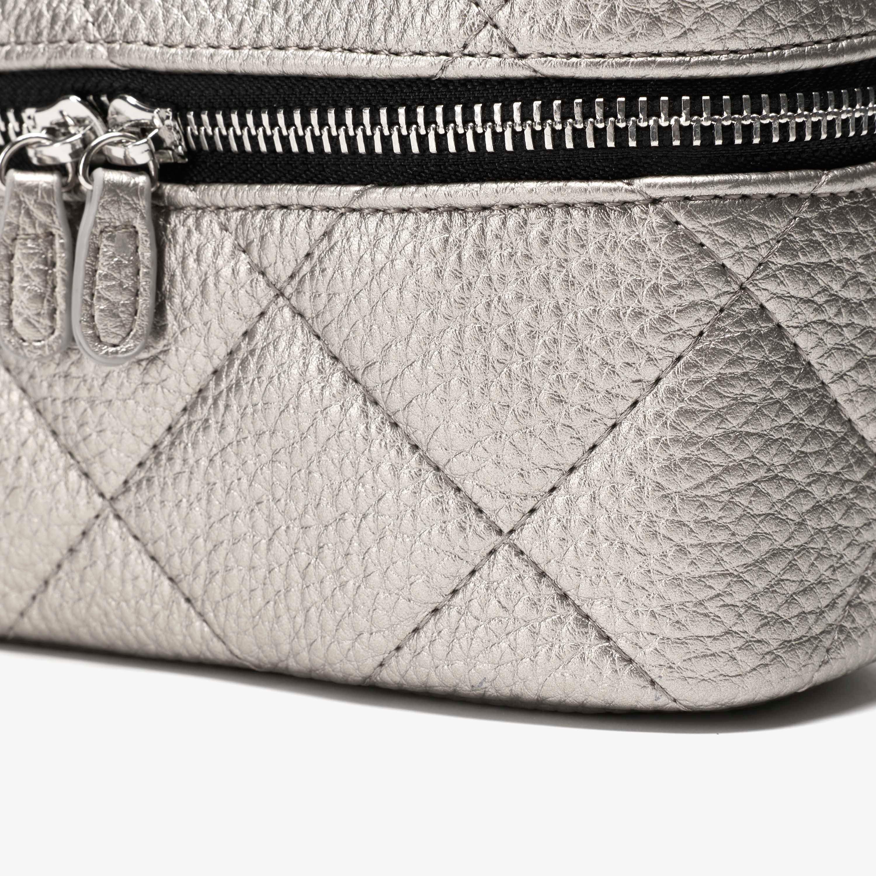 Ava Vanity Pewter Metallic Cross Body Bag Shoulder Bags, view 5 of 6