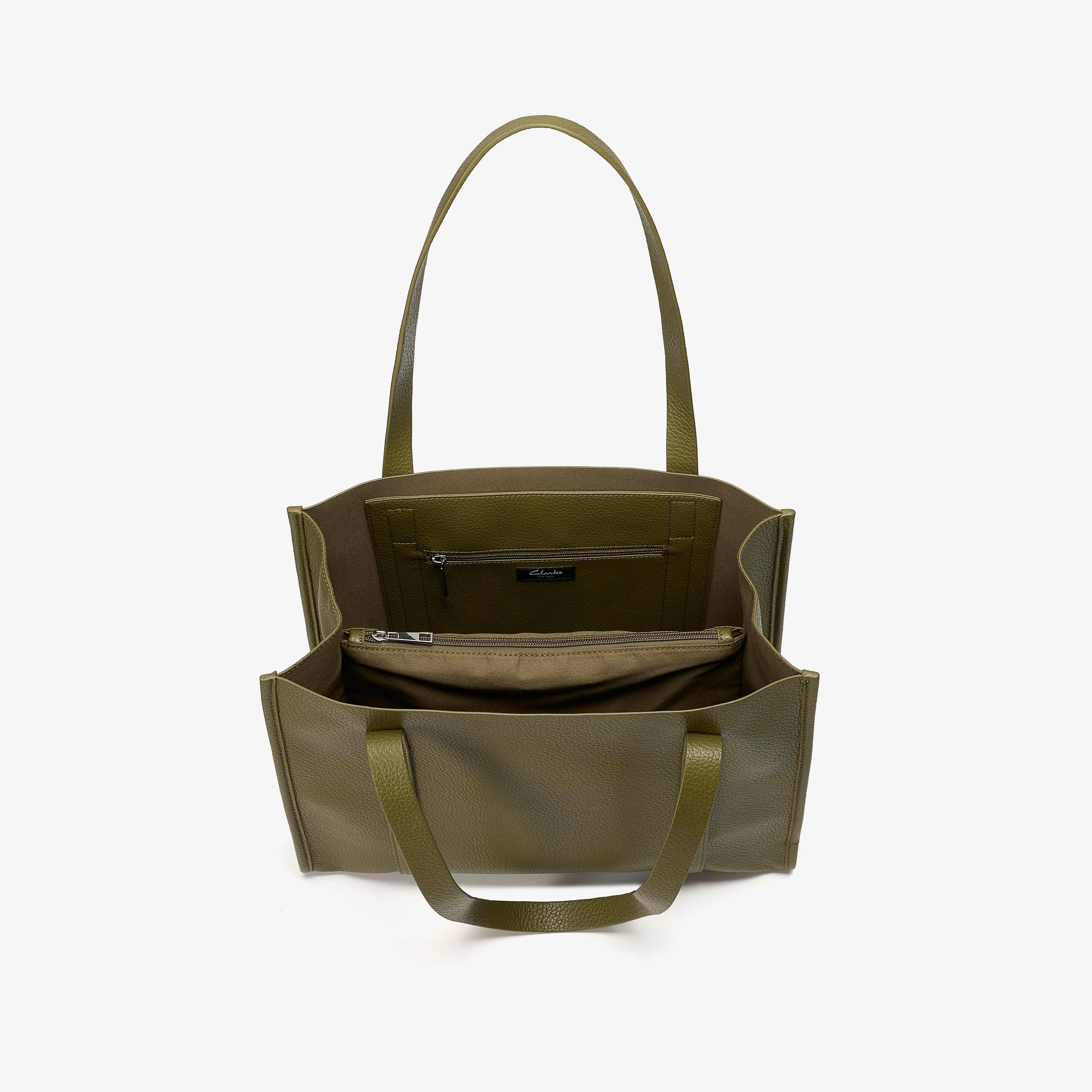 Nadia Shopper Dark Olive Tote Bag Shoulder Bags, view 4 of 6