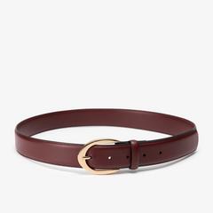 Smooth Premium Leather Belt — Brown 2