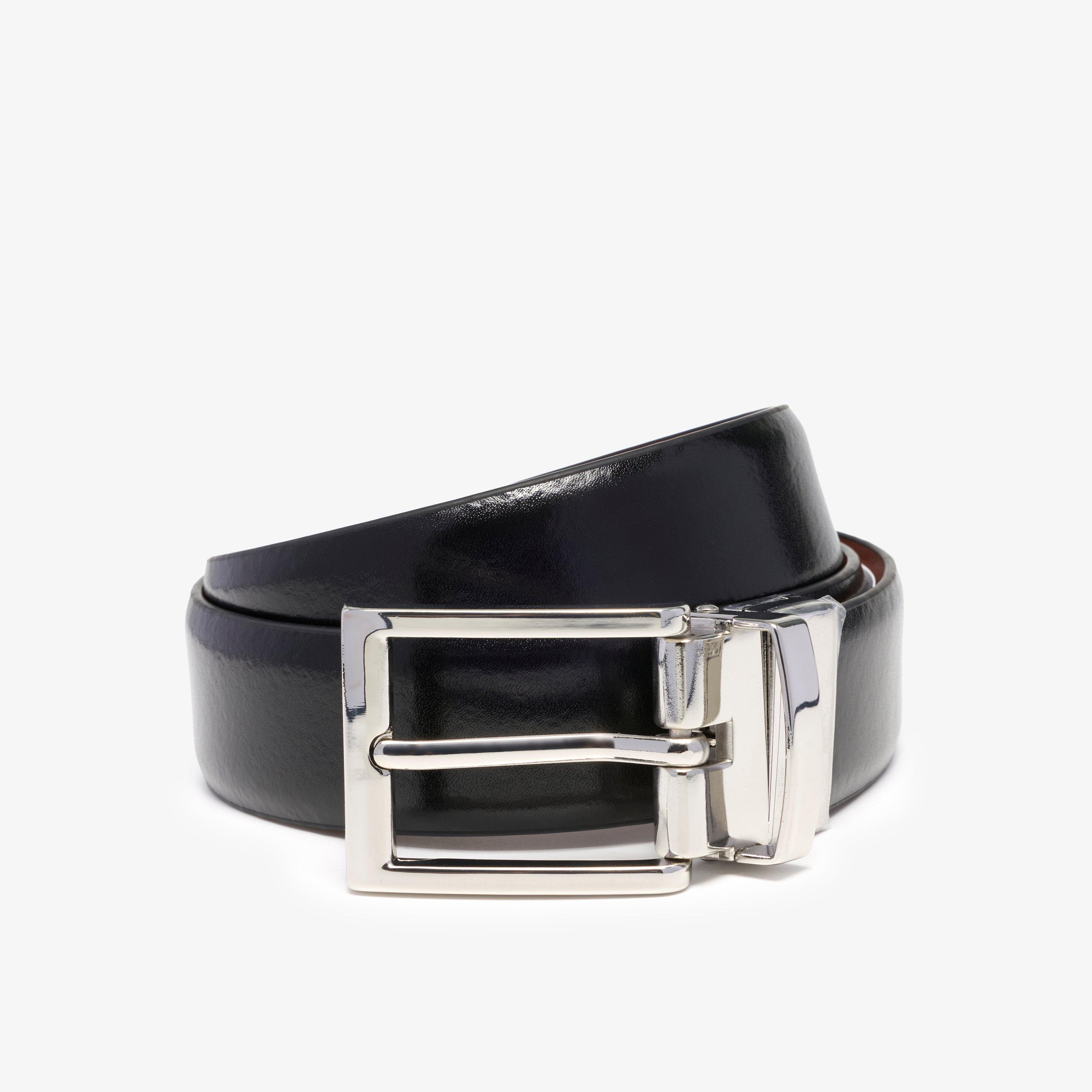 Reversible Leather Belt — Black