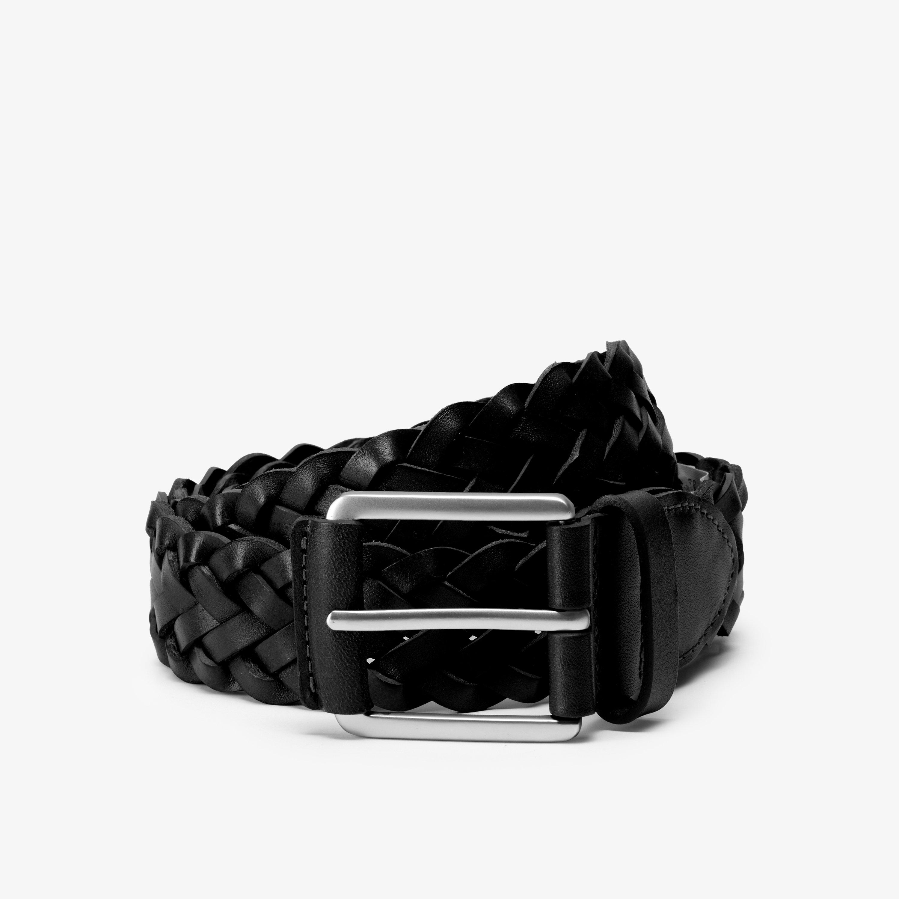 Braided Leather Belt Black Belts, view 1 of 2