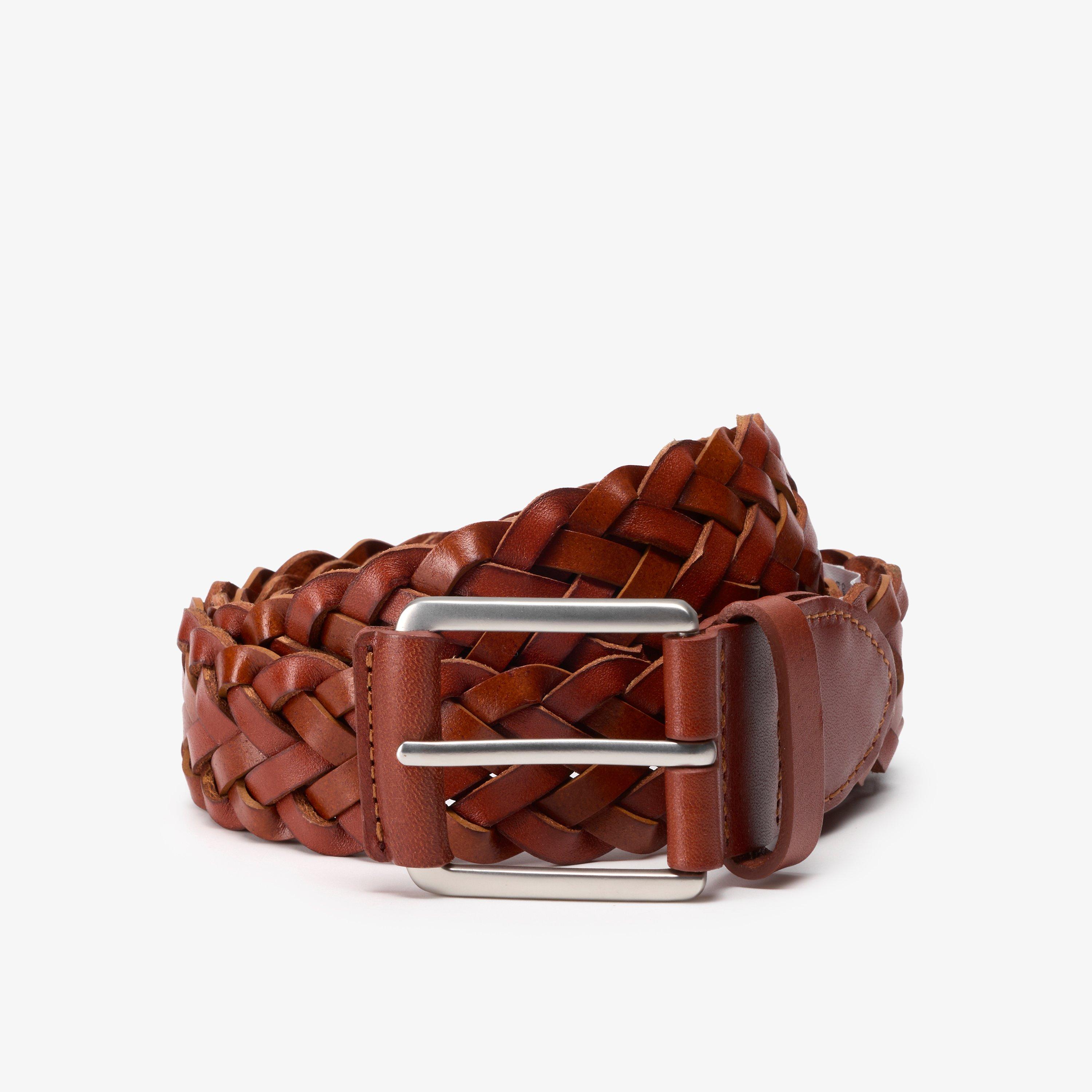 Braided Leather Belt Brown Belts, view 1 of 2