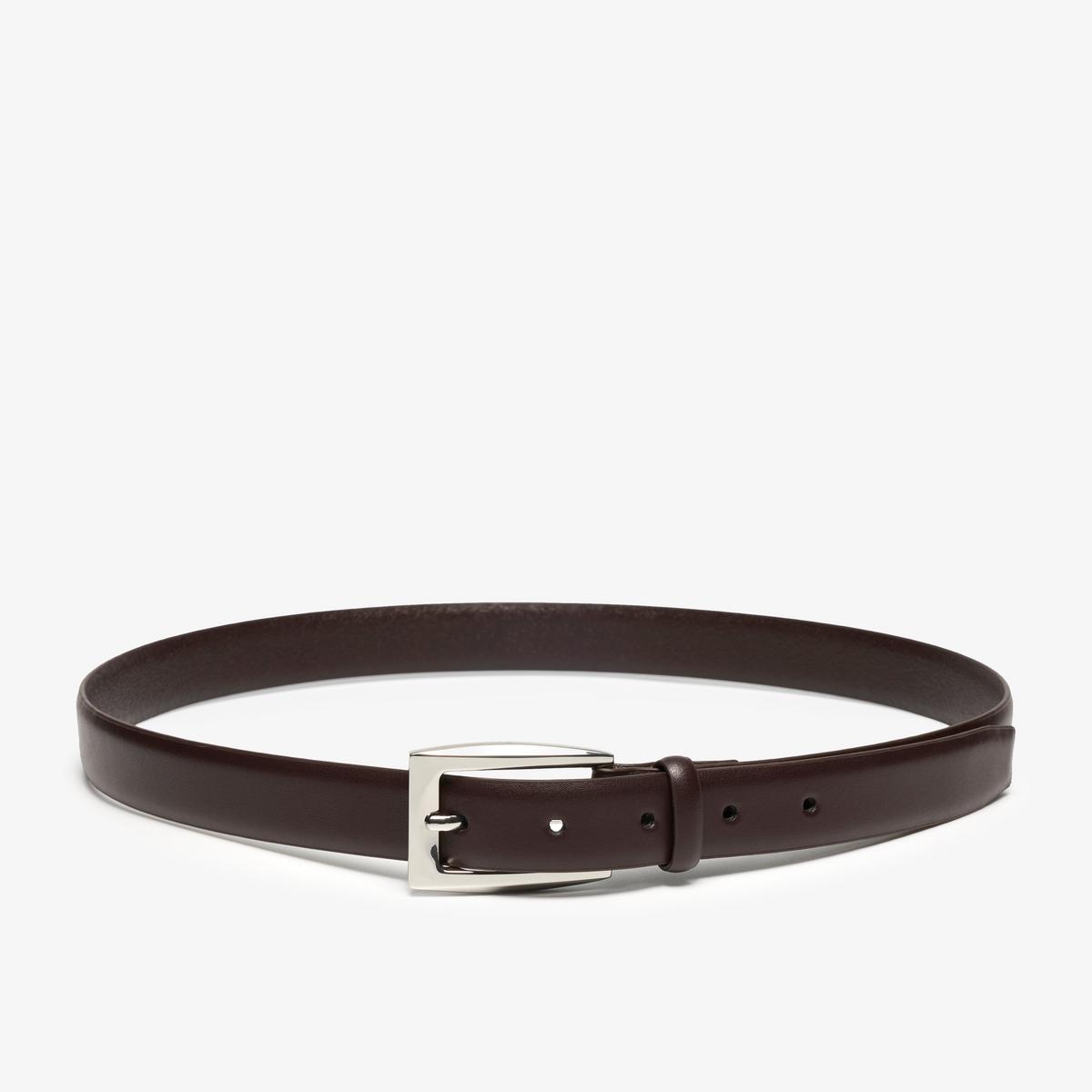 Slim Premium Leather Belt — Brown