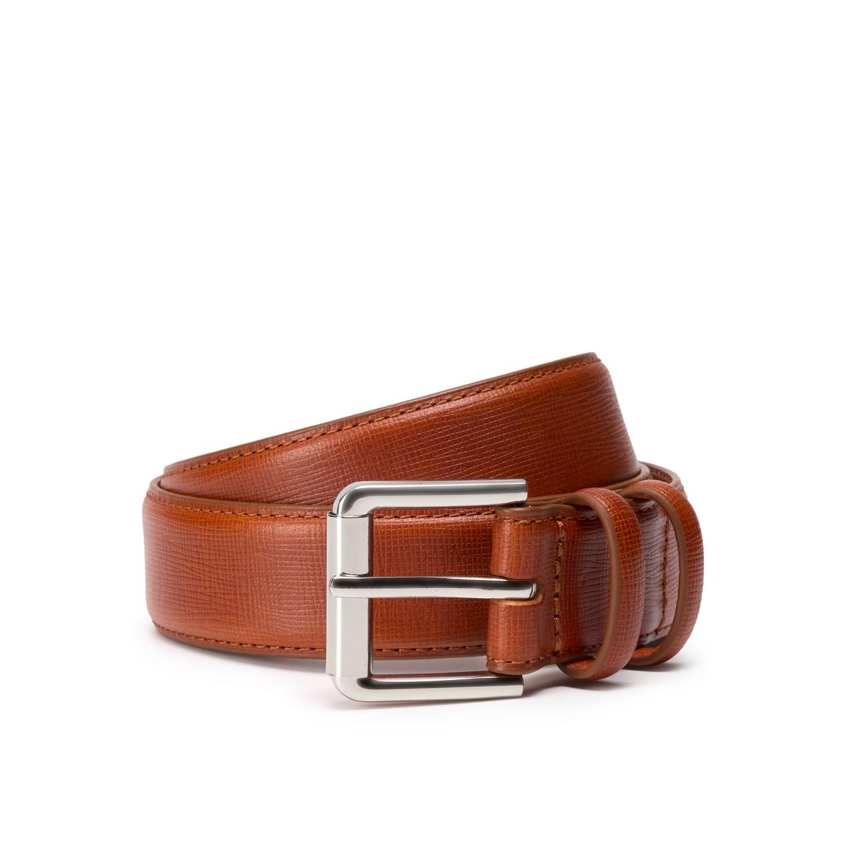 Clarks Mens Accessories Embossed Premium Leather Belt Belts