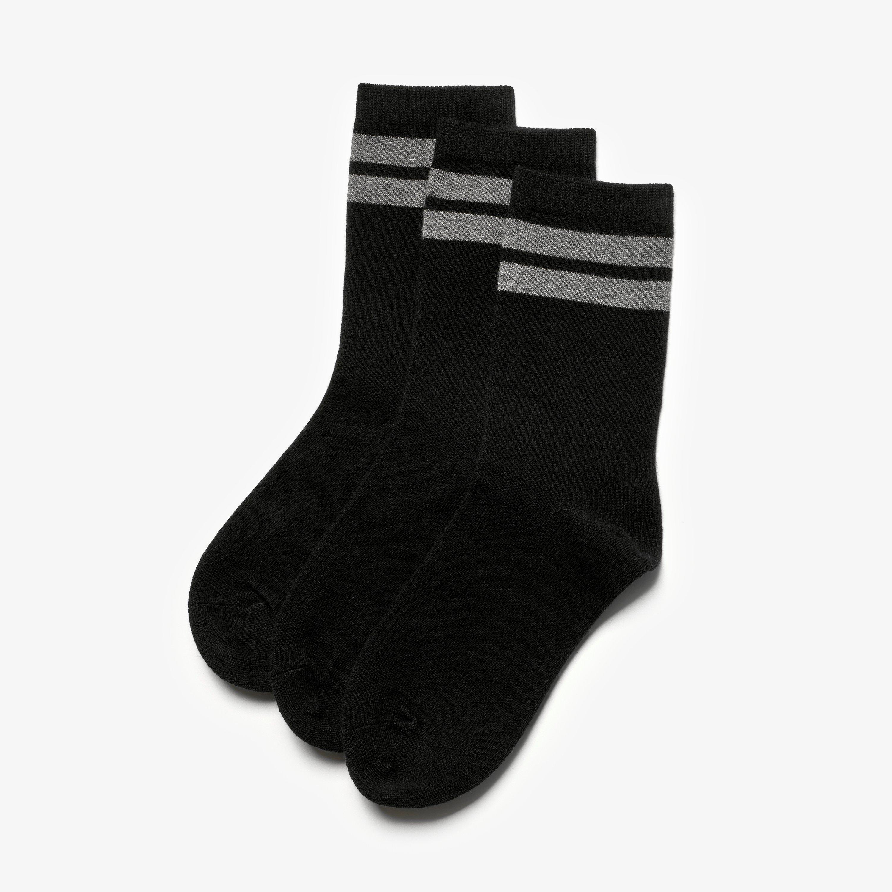 3 Pack Band Socks Size 12.5-3.5 Black Combination Socks, view 1 of 2