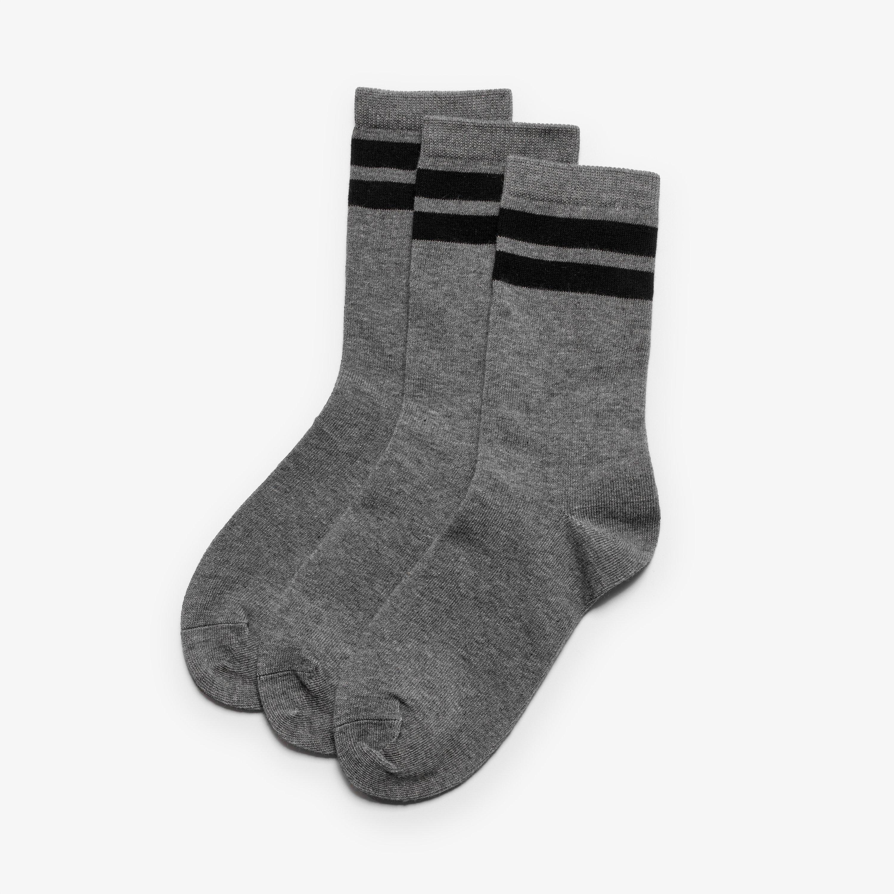 3 Pack Band Socks Size 12.5-3.5 Grey Combination Socks, view 1 of 2