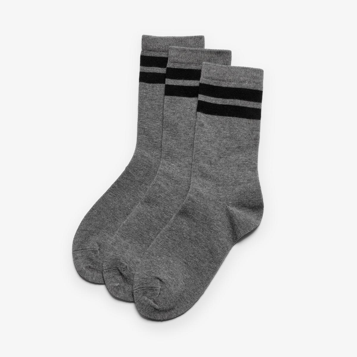 3 Pack Band Socks Size 12.5-3.5 — Grey